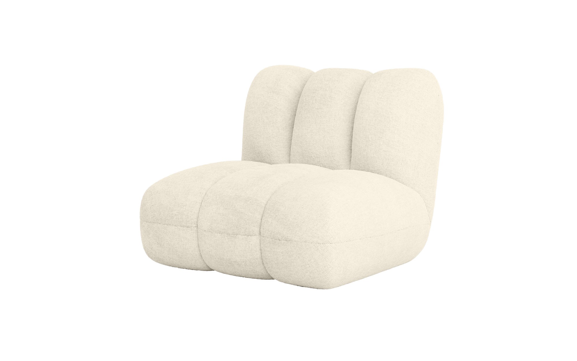 Sessel "Priya Loungesessel, moderne Steppung, auch in Bouclé", beige (creme), B:102,5cm H:83cm T:106,5cm, 100% Polyester, LEGER HOME BY LENA GERCKE, Sessel, Sessel, perfektes Einzelstück, gemütlich und modern, B/T/H: 102,5/106,5/83 cm 3