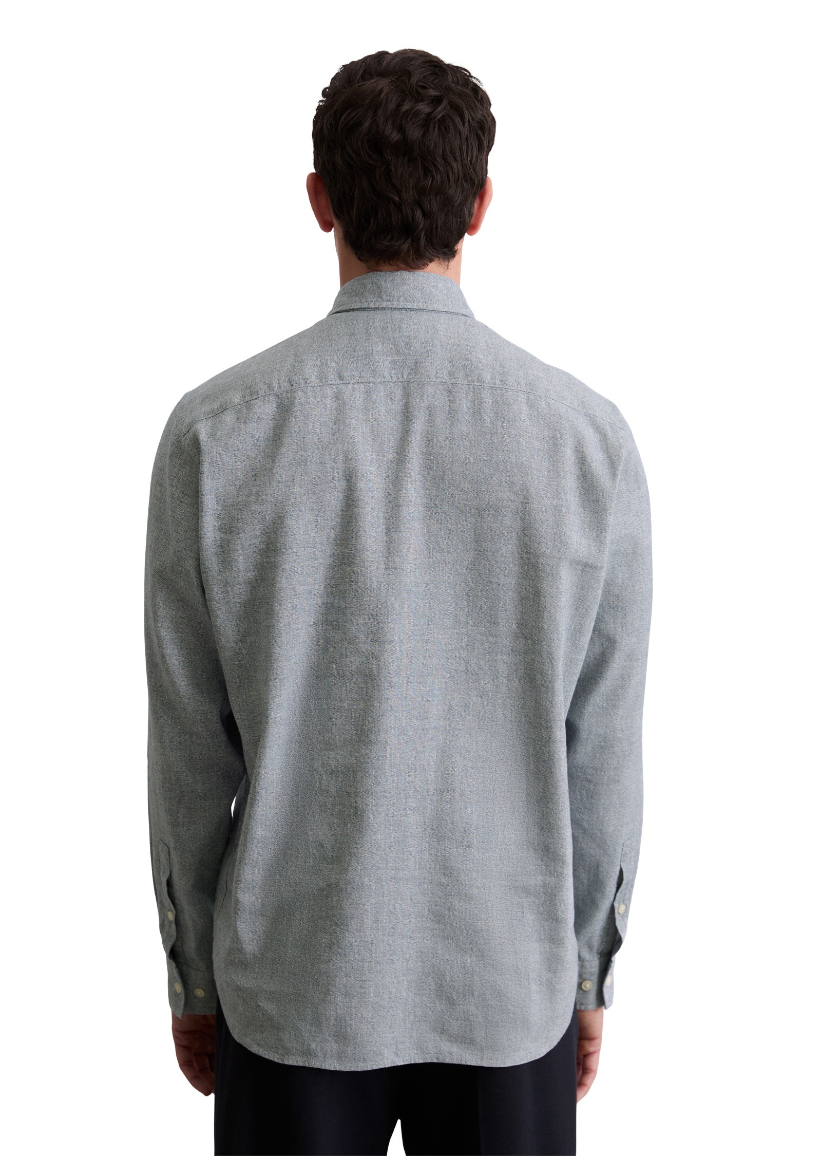 Thumbnail - Marc OPolo Langarmhemd "aus Leinen und Bio-Baumwolle"