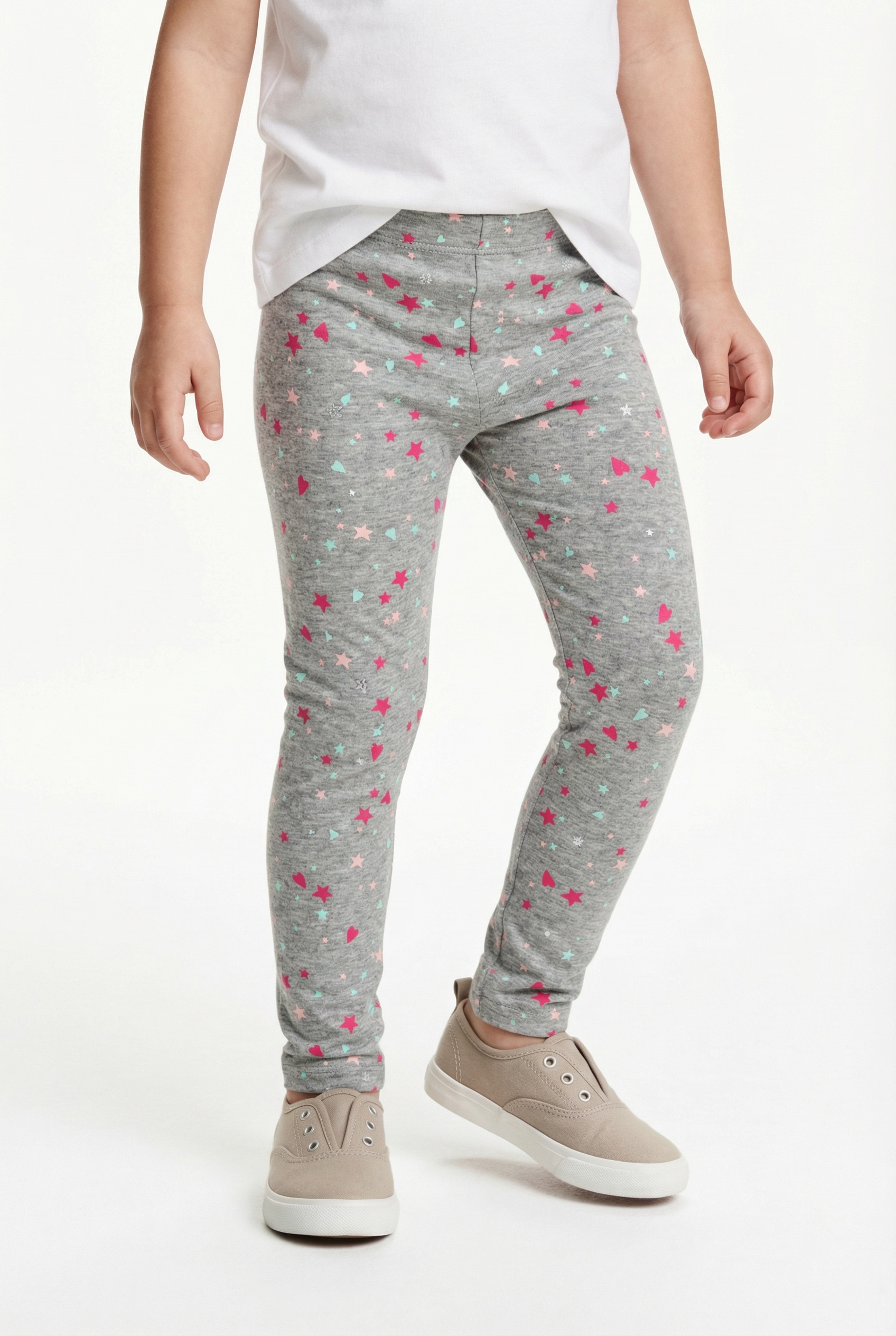 happy girls Sweatleggings im tollen Sternen-Herzen-Alloverprint