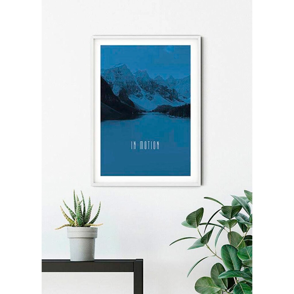 Komar Poster »Word Lake In Motion Blue«, Natur, (1 St.)