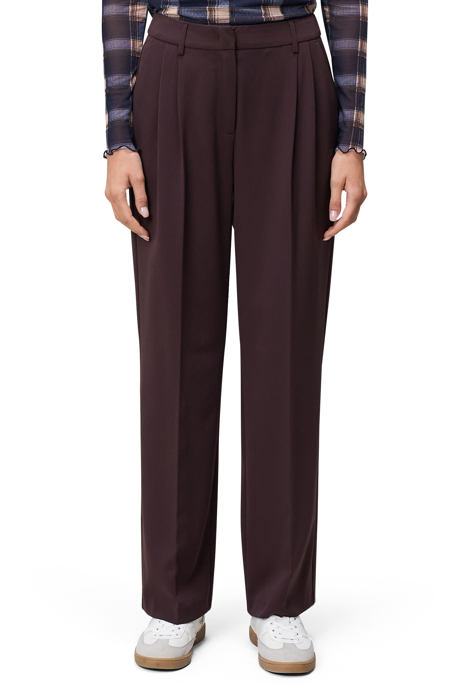 Zero Stoffhose "zero Damen Stoffhose mit Bügelfalte 30 Inch", Falten günstig online kaufen