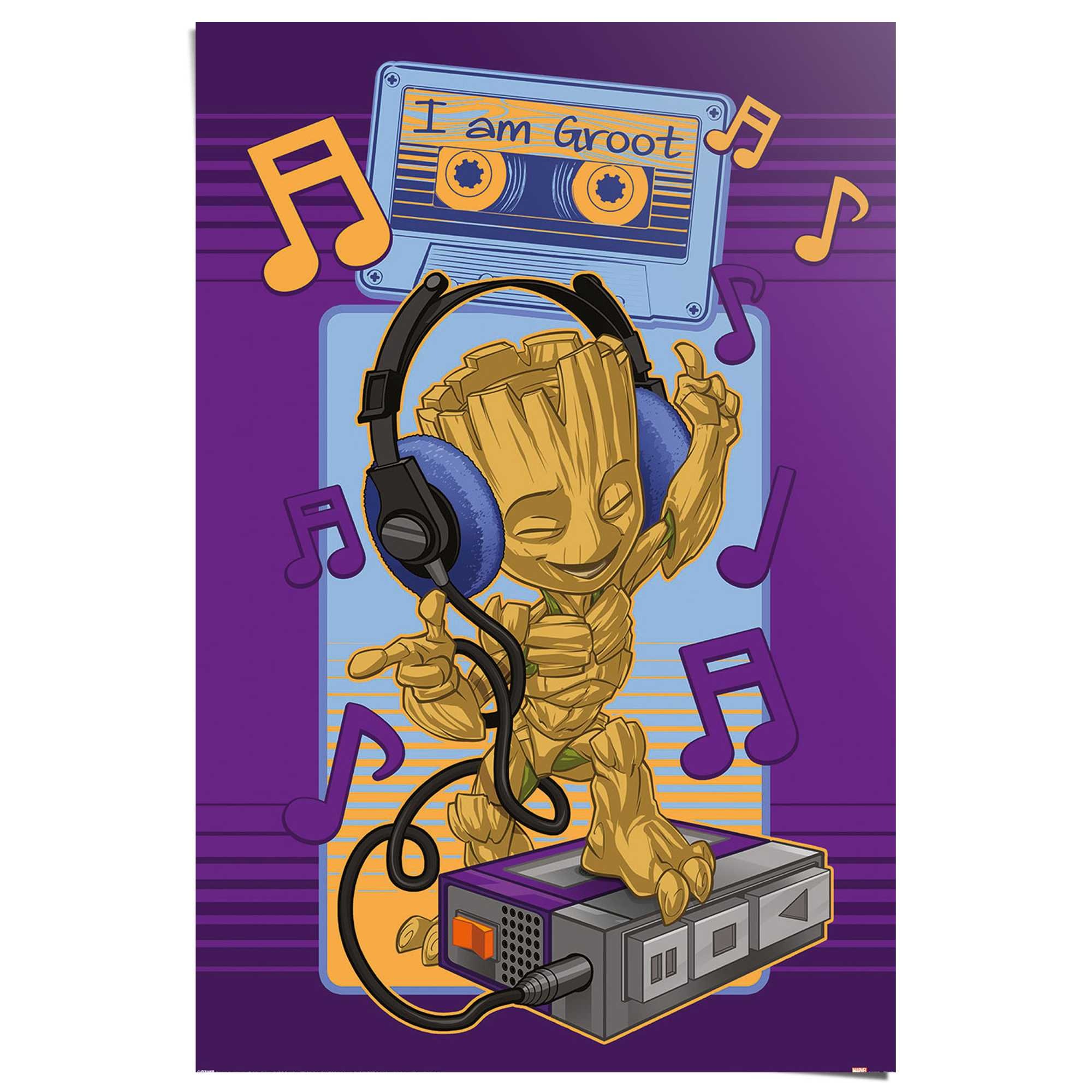 Reinders Poster "Guardians of the Galaxy - groot cassette" günstig online kaufen