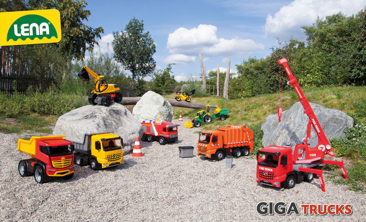 Lena® Spielzeug-Radlader »Aufsitz-Schaufellader Giga Trucks Pro X« Made in Europe