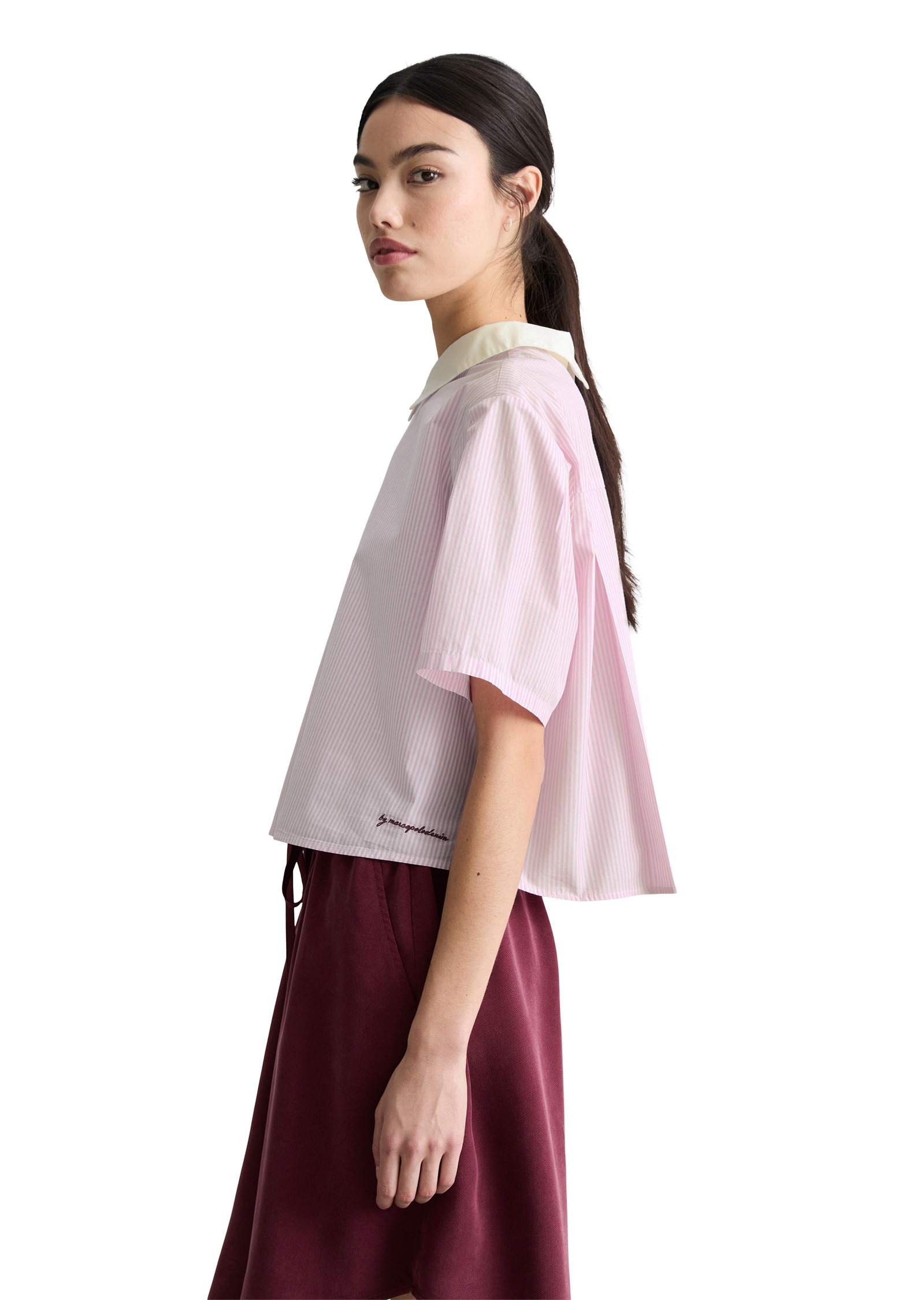 Marc OPolo DENIM Kurzarmbluse "aus Papertouch Popeline" günstig online kaufen