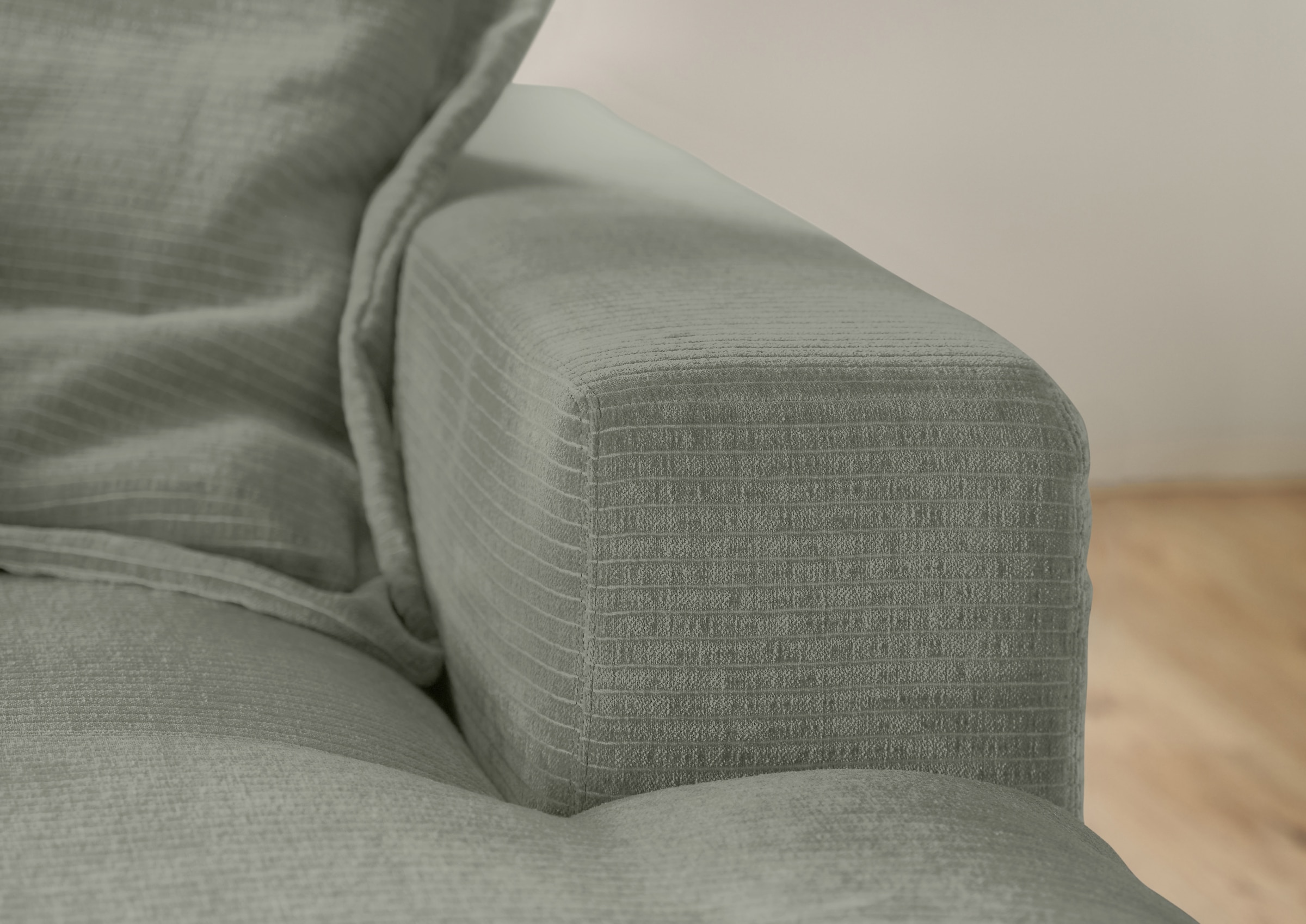 Musterring Ecksofa »Lucia«, verschiedene Farben, großer Longchair mit Armlehne, B330 x T190 cm