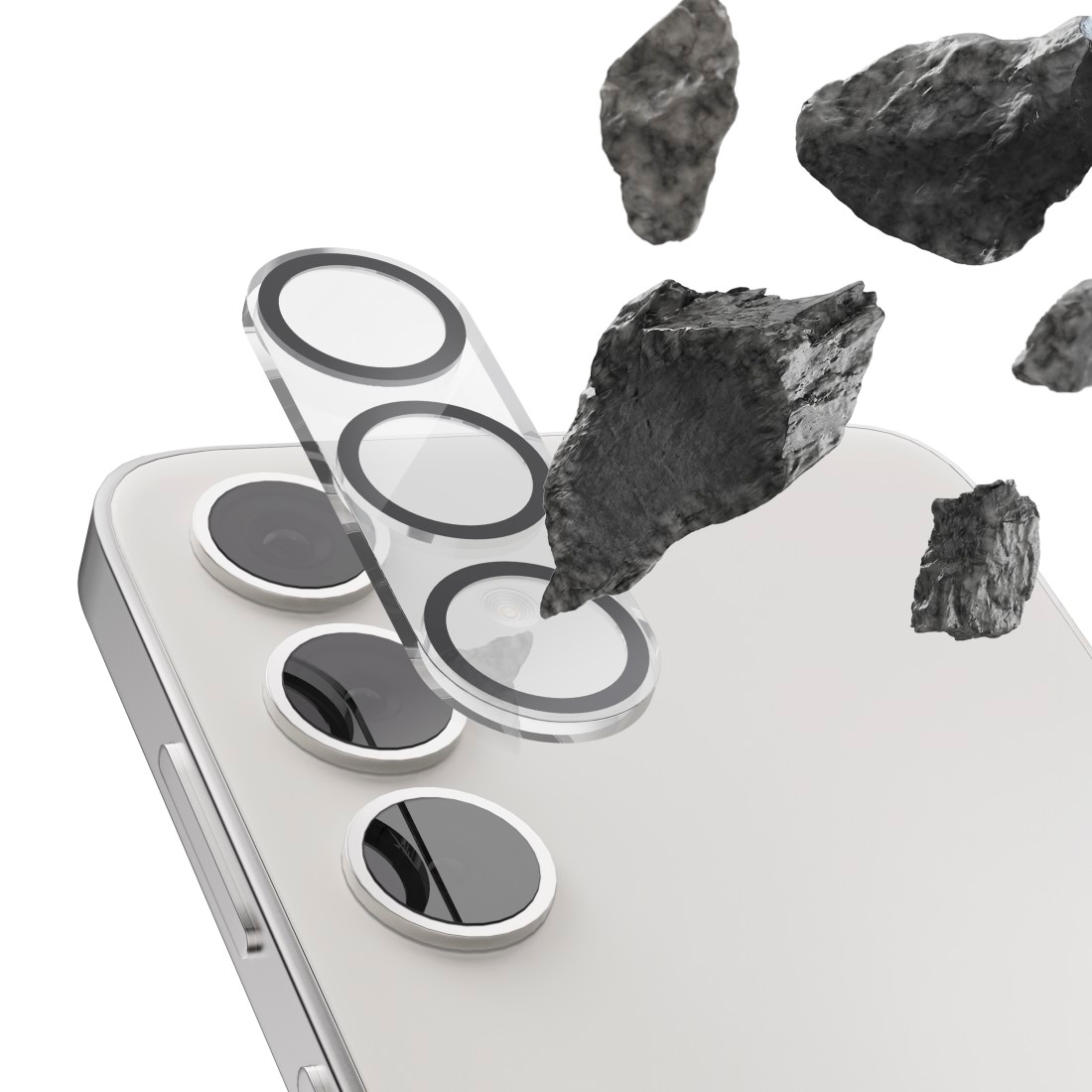 Hama Kameraschutzglas »Kameraschutz "Cam Protect" für Samsung Galaxy S25+«, für Samsung Galaxy S25+, stoßfest