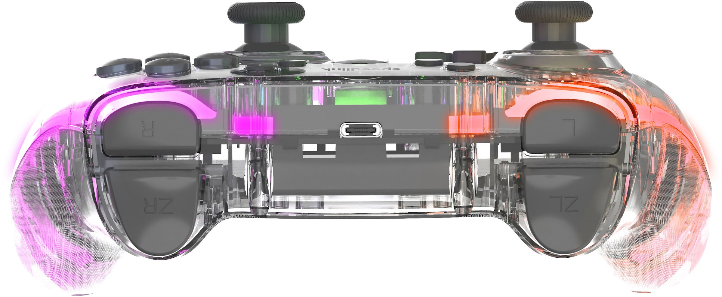 Speedlink Gaming-Controller »RAIT NX RGB - kabelloses Gamepad für PC/Android/Switch OLED/Lite«, RGB-Beleuchtung, Hall Effekt Sensoren, Makro-Tasten, Turbofunktion