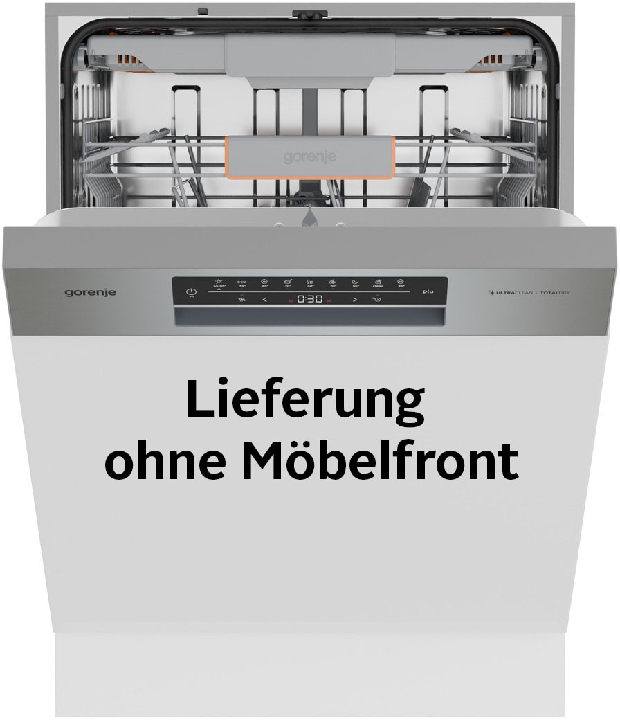 GORENJE teilintegrierbarer Geschirrspüler "GI663B95X" 9,4 l 16 tlg. Maßgedecke 16 Maßgedecke, auto. Türöffnung, Besteckschublade