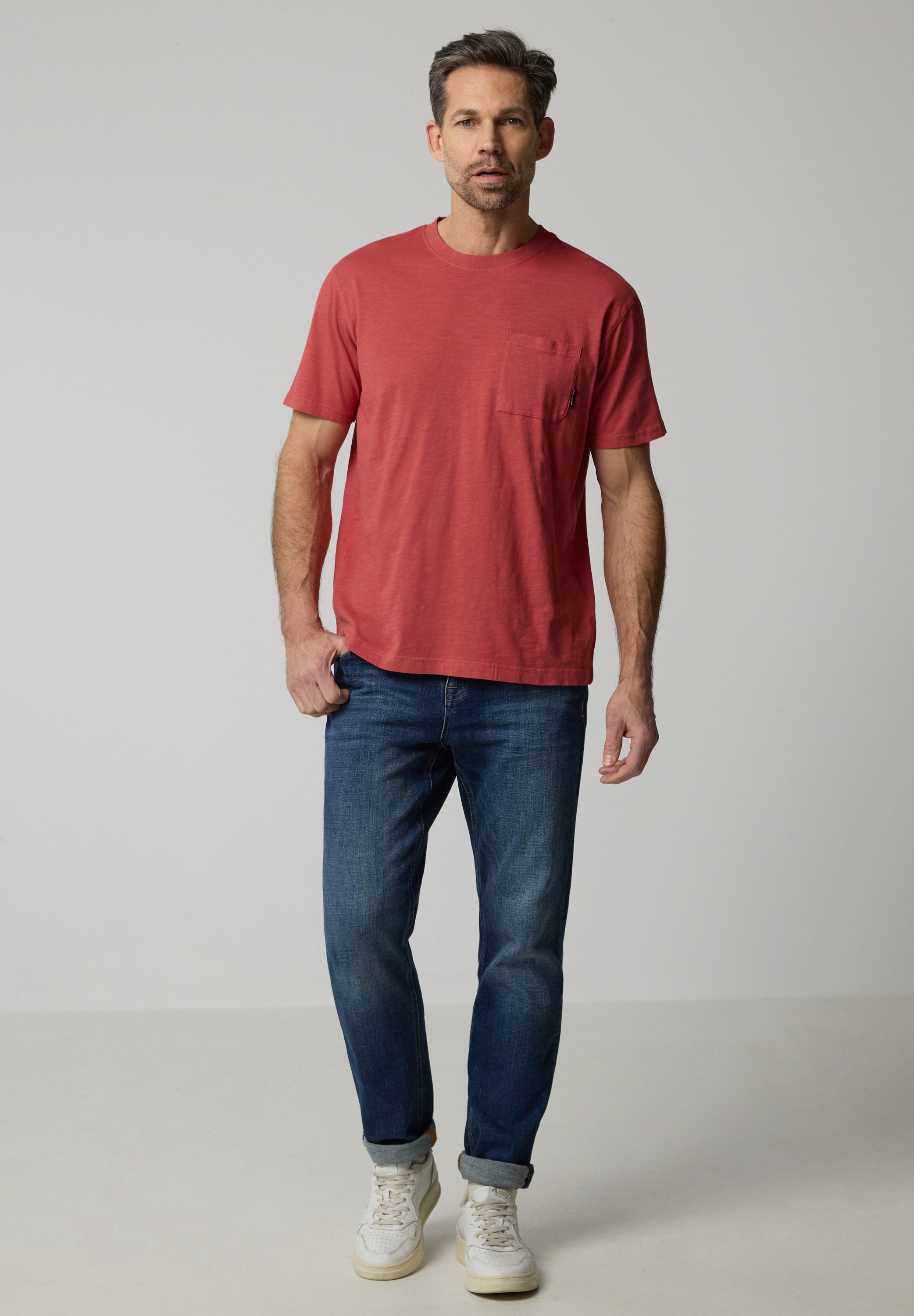 STREET ONE MEN T-Shirt aus reiner Baumwolle