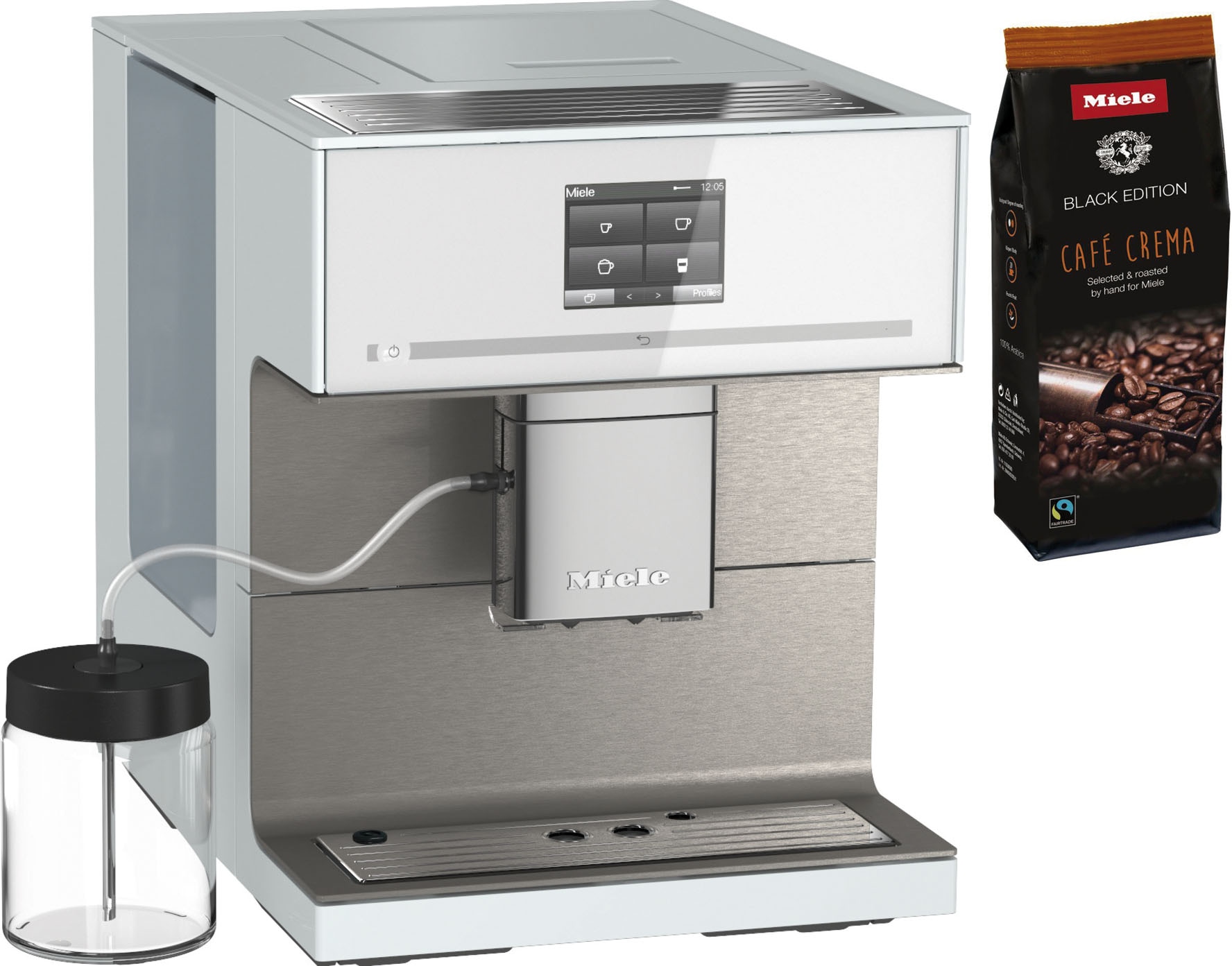 Miele Kaffeevollautomat »CM7550 CoffeePassion, inkl. Milchgefäß,  Kaffeekannenfunktion«, Gutschein für Isolierkanne und 3kg Kaffee im Wert  von UVP 218,- € | BAUR