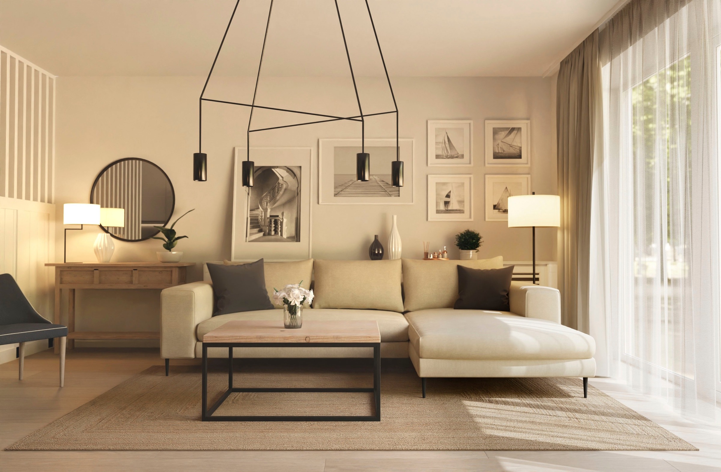 INOSIGN Ecksofa »Aurora, L-Form, mit extra breiter Recamiere, 324 x 170 cm (BxT)«, Designsofa mit tollem Sitzkomfort, extra hohe Metallfüße schwarz