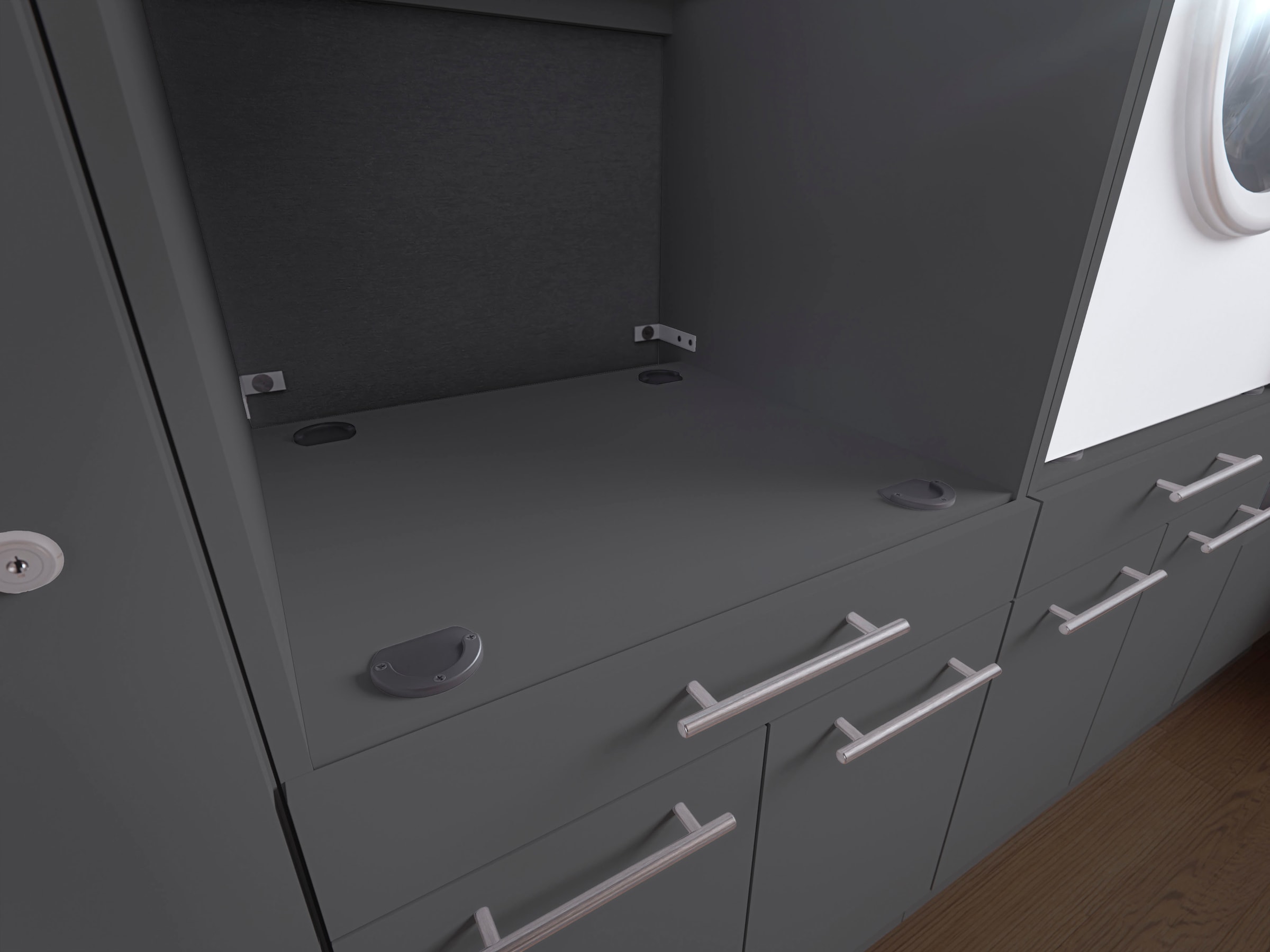 Laundreezy Mehrzweckschrank-Set »Laundreezy, 8-tlg. Mehrzweckschrank-Set B/H/T 236/200/68 cm« 8 Stk. tlg.