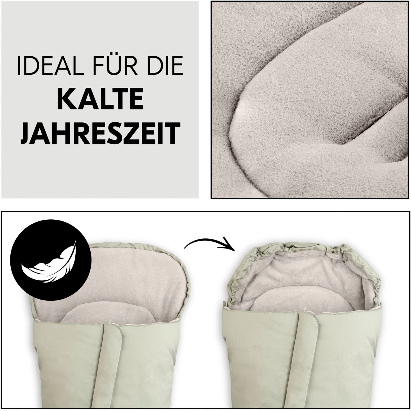 Hauck Fußsack »Pushchair Footmuff, Simba olive«