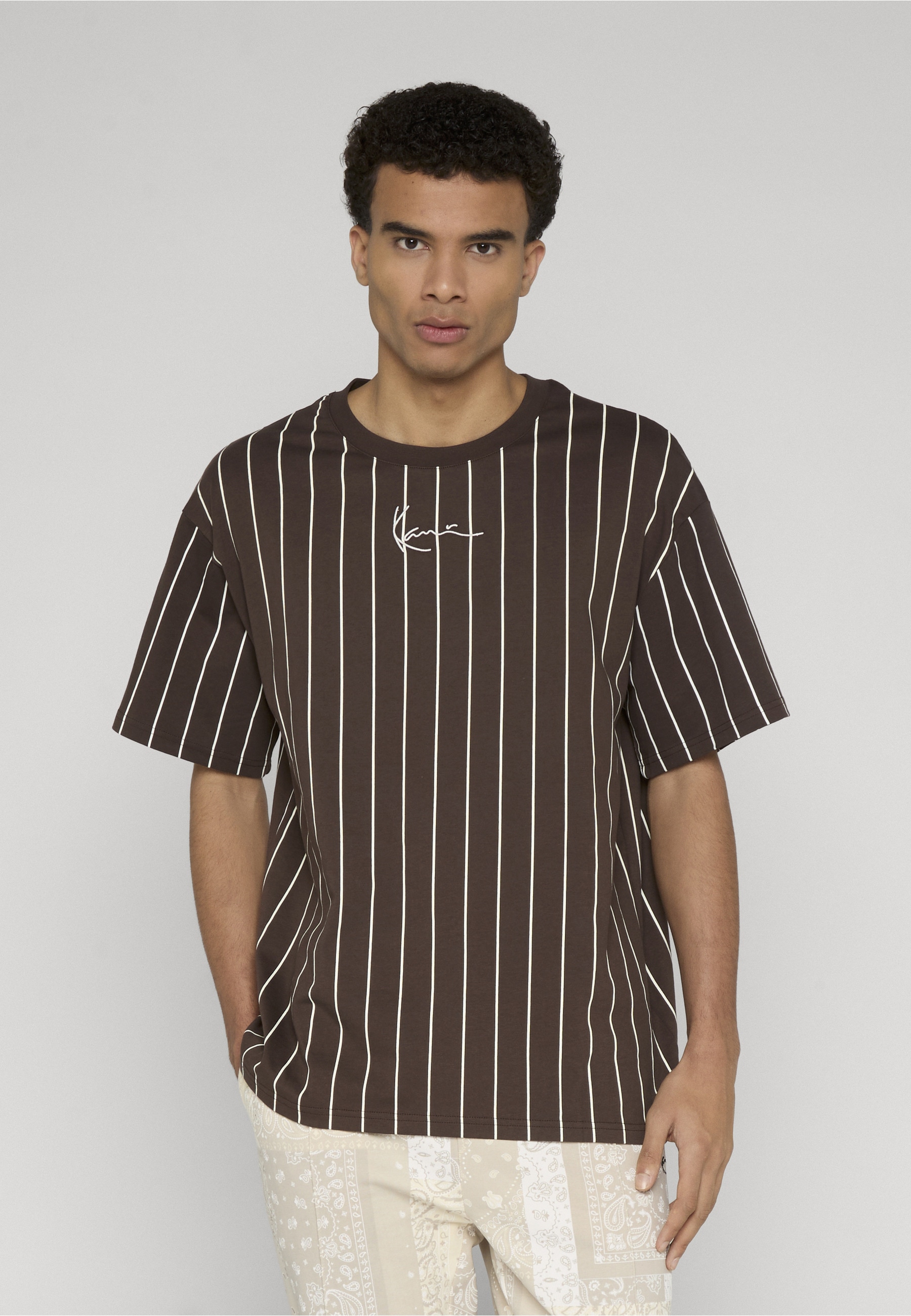 Karl Kani T-Shirt »Karl Kani Small Signature Essential And Pinstripe Tee 3 Pack« 1