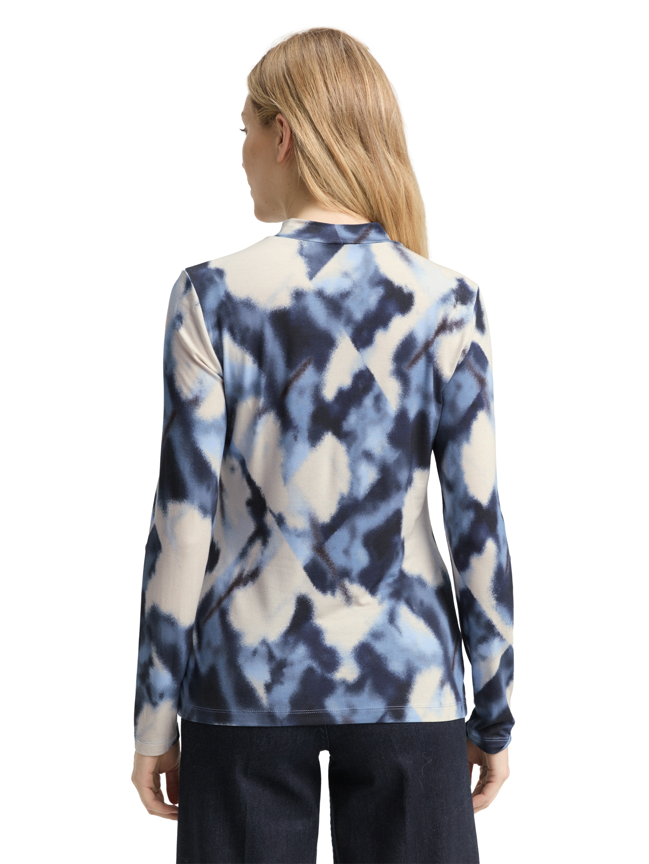 TOM TAILOR Langarmshirt mit All-Over Print