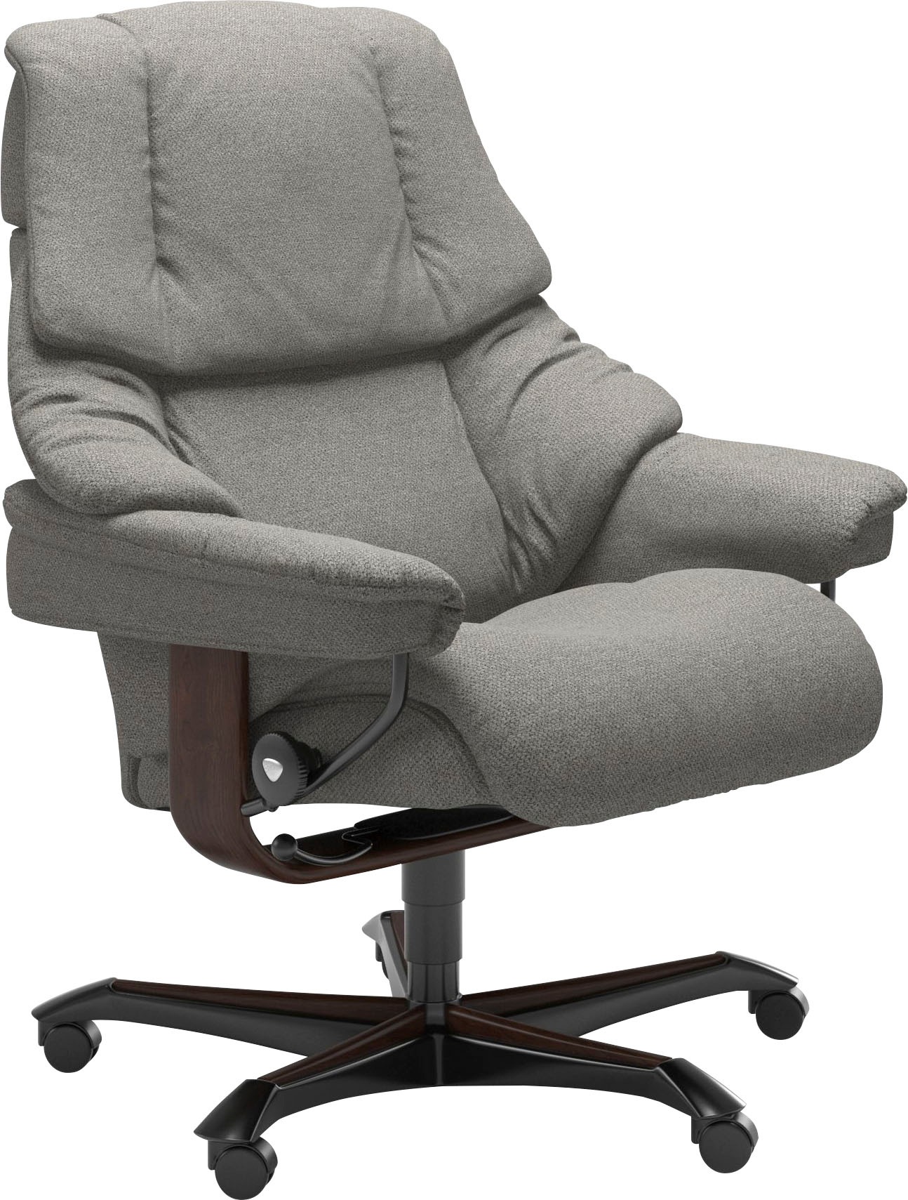 Stressless® Relaxsessel »Reno«, mit Home Office Base, Größe M, Gestell Braun