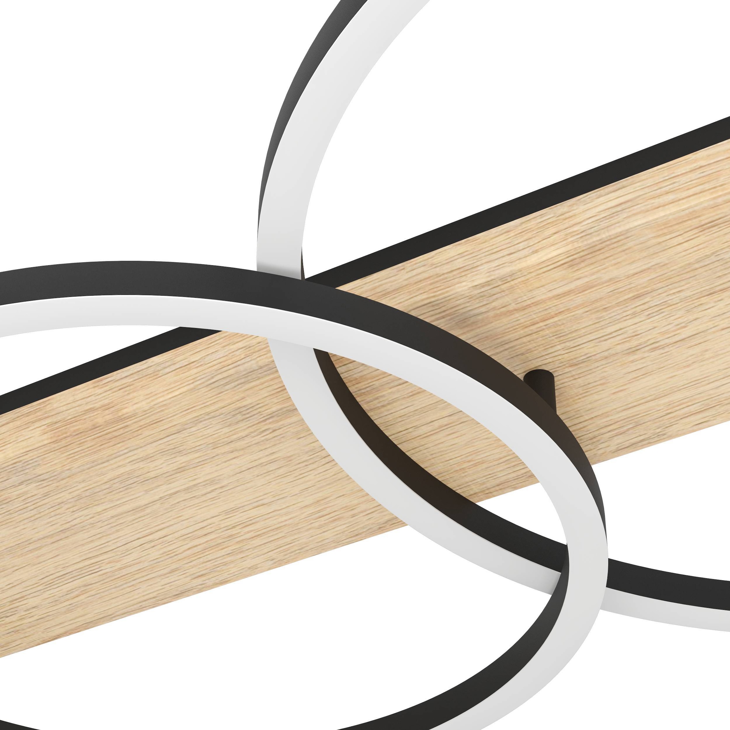 EGLO Deckenleuchte »Boyal Deckenlampe, FSC zertifiziert, Flurlampe, Wohnzimmerlampe, Lampe« LED-Modul 1 Stk. Warmweiß