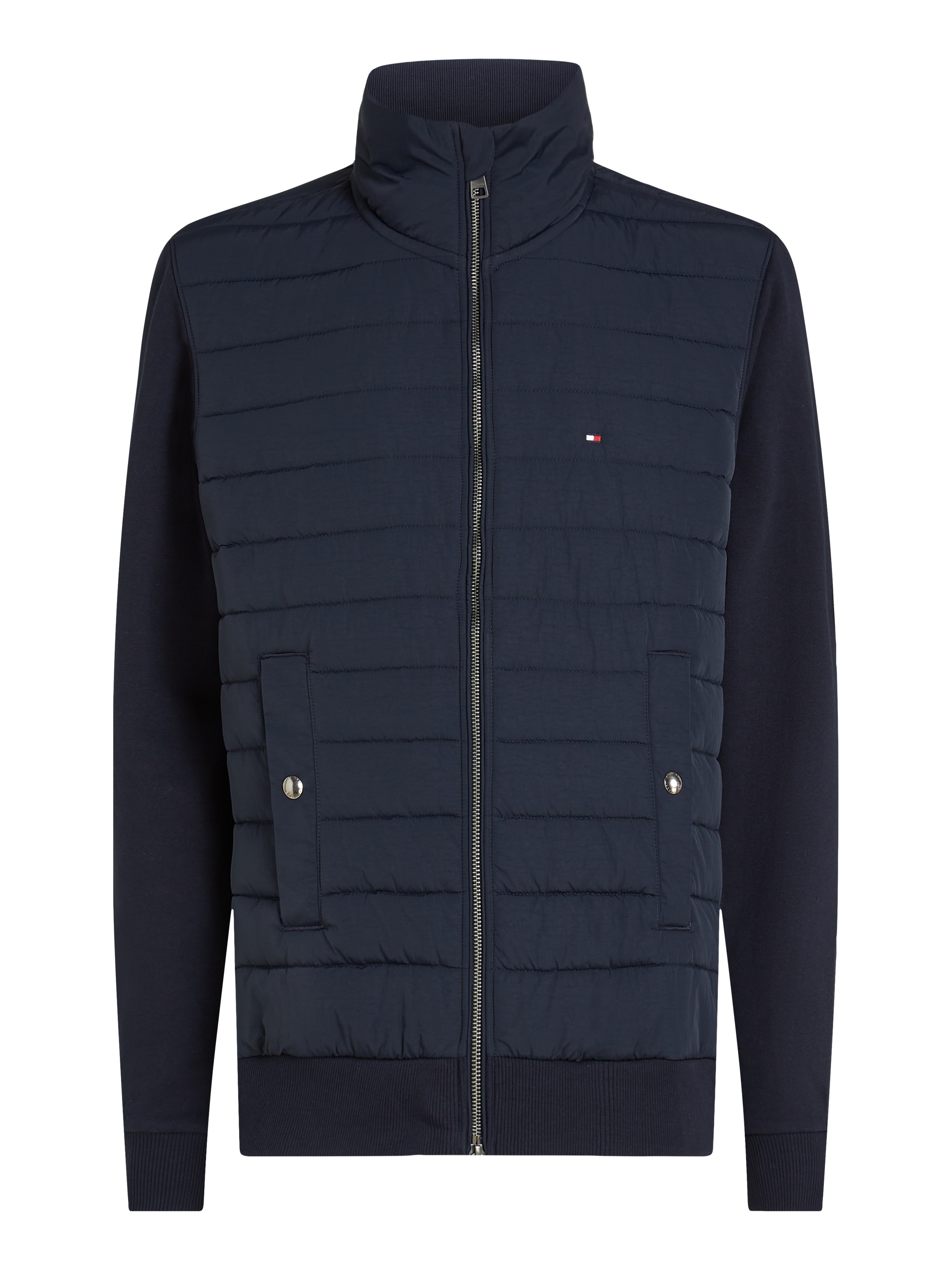 Tommy Hilfiger Sweatjacke »MIX MEDIA STAND CLLR«, mit Steppung