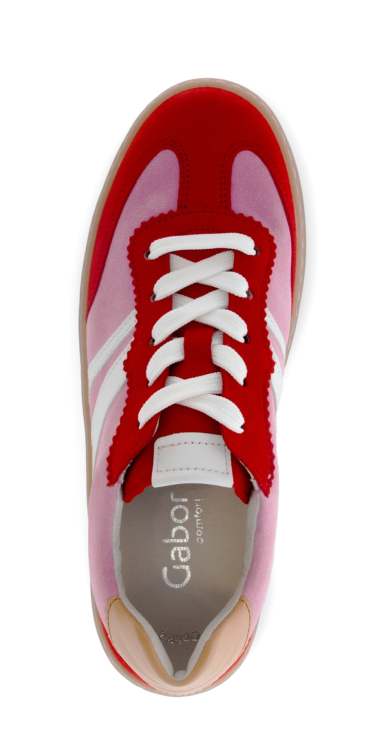 Gabor Plateausneaker »FLORENZ«  Freizeitschuh, Halbschuh, Schnürer, im Retrolook, Weite G (=weit)