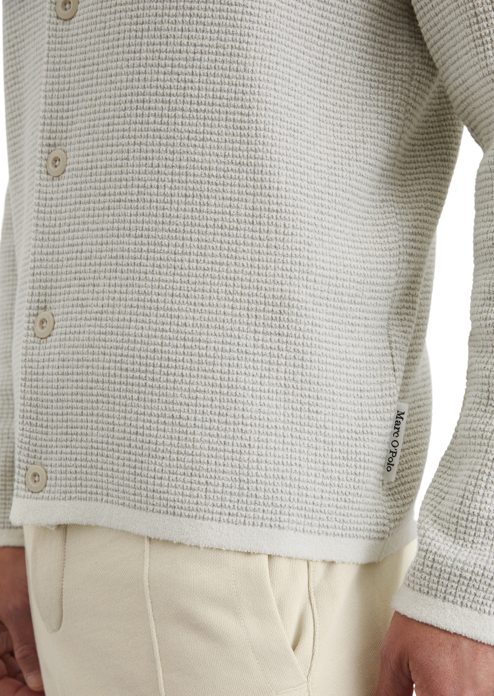 Marc O'Polo Cardigan »aus strukturiertem Bio-Baumwoll-Mix«