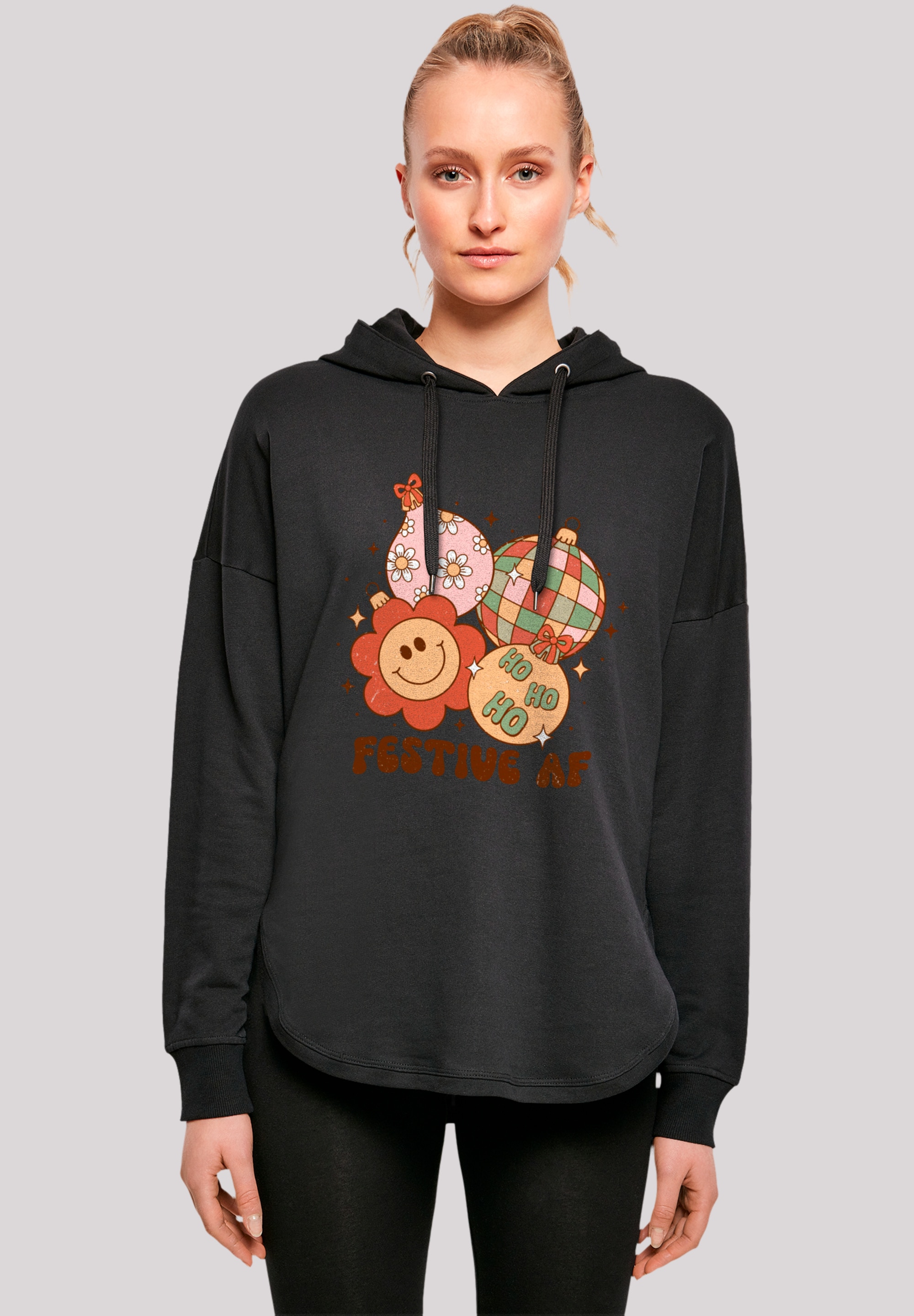 F4NT4STIC Megztinis su gobtuvu »Festive AF Weihn...