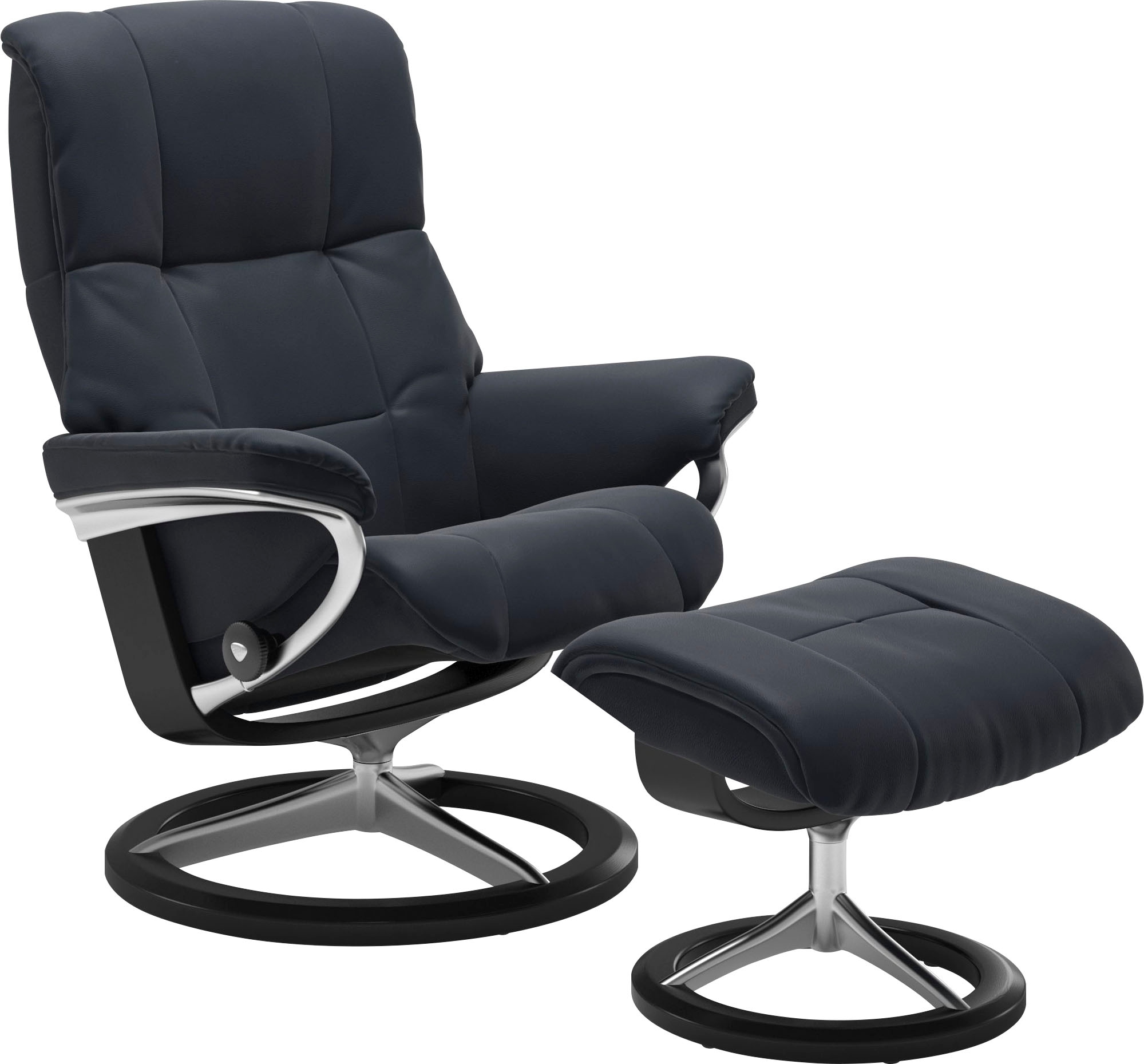 Stressless Relaxsessel "Mayfair" Relaxsessel mit Hocker, mit Hocker, mit Signature Base, Größe S, M & L, Gestell Schwarz