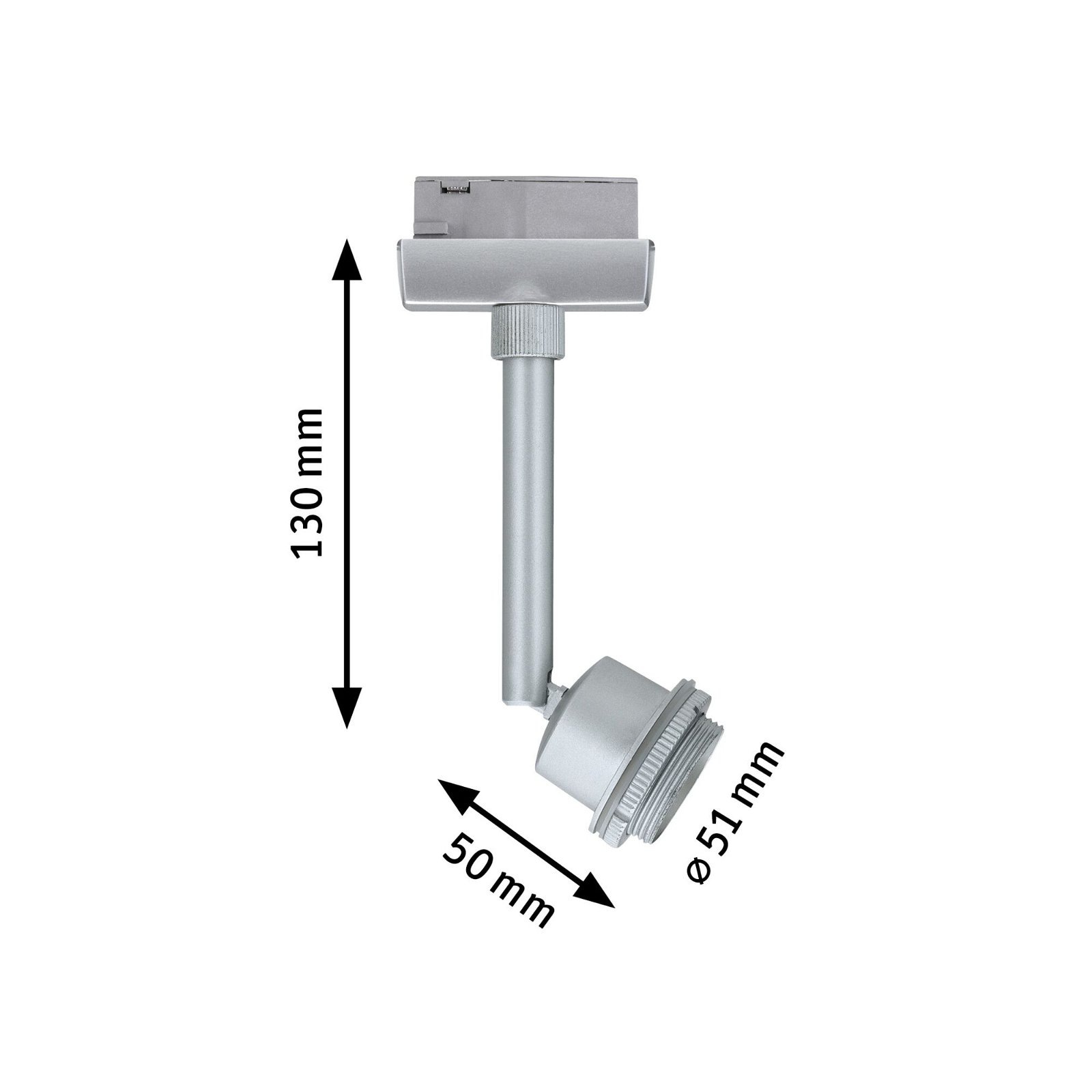 Paulmann Schienensystem-Leuchten »URail Schienenspot Basic Einzelspot GZ10 250lm 3,5W 2700K«, (1 tlg.), DecoSystems, dimmbar