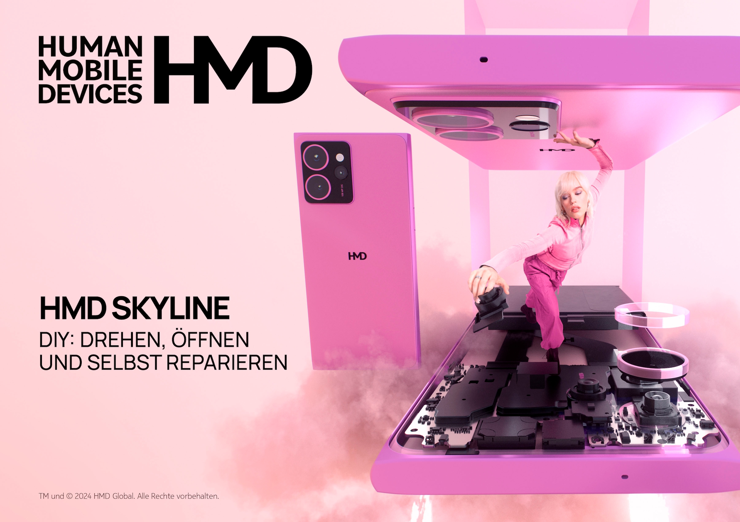 HMD Smartphone »Skyline 256GB«, Pink
