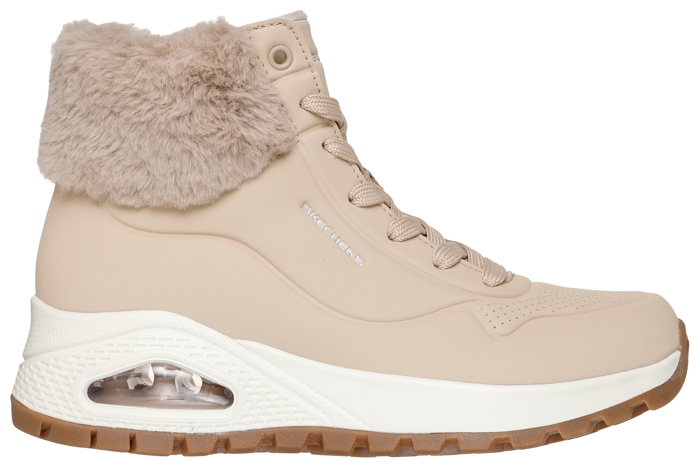 Skechers Schnürboots »UNO RUGGED - FALL AIR«, Winterboots mit Air-Cooled Memory Foam® Komfort-Innensohle