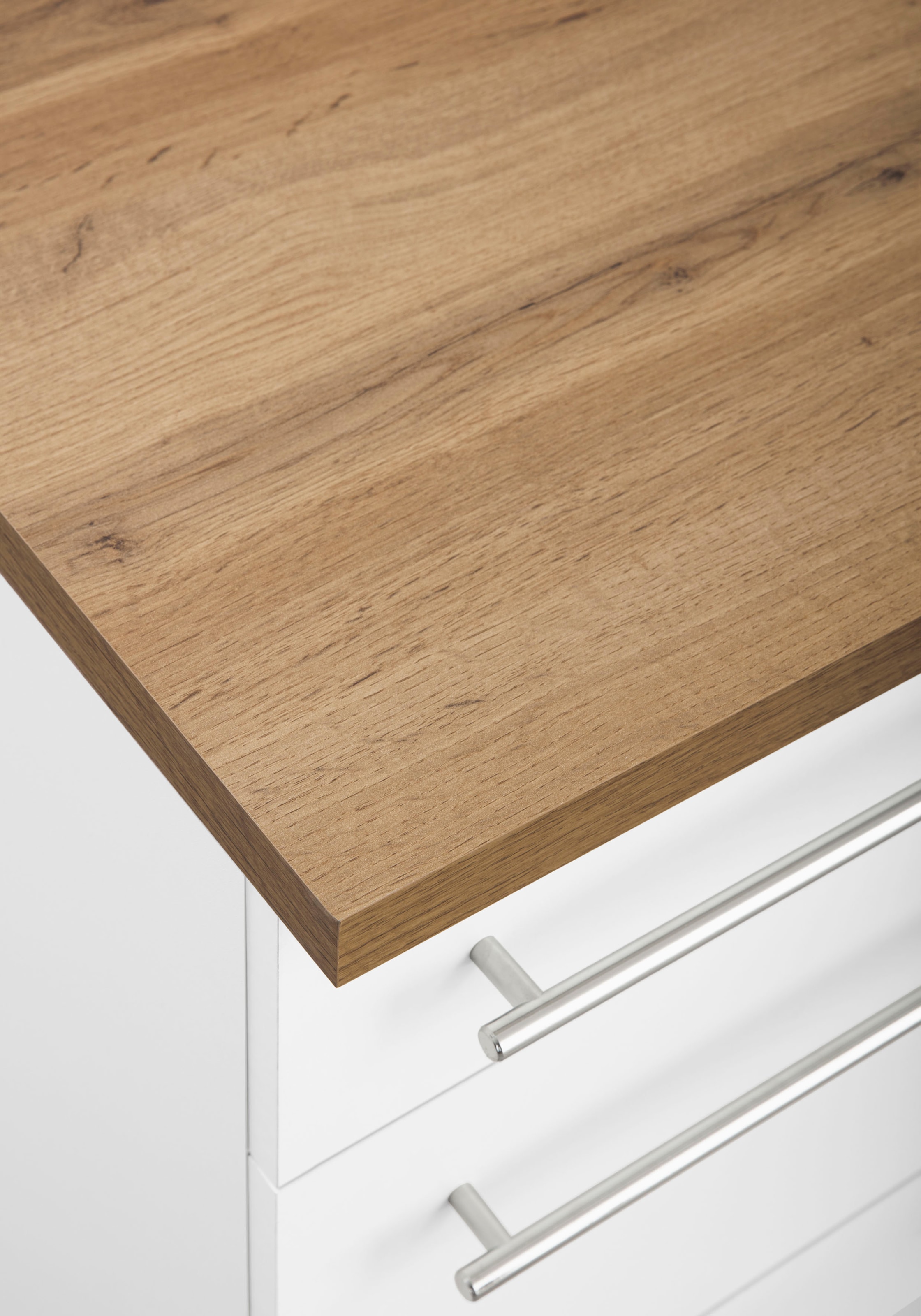 KOCHSTATION Küchenzeile »KS-Samos« Breite 310 cm, wahlweise mit E-Geräten, mit Arbeitsplatte