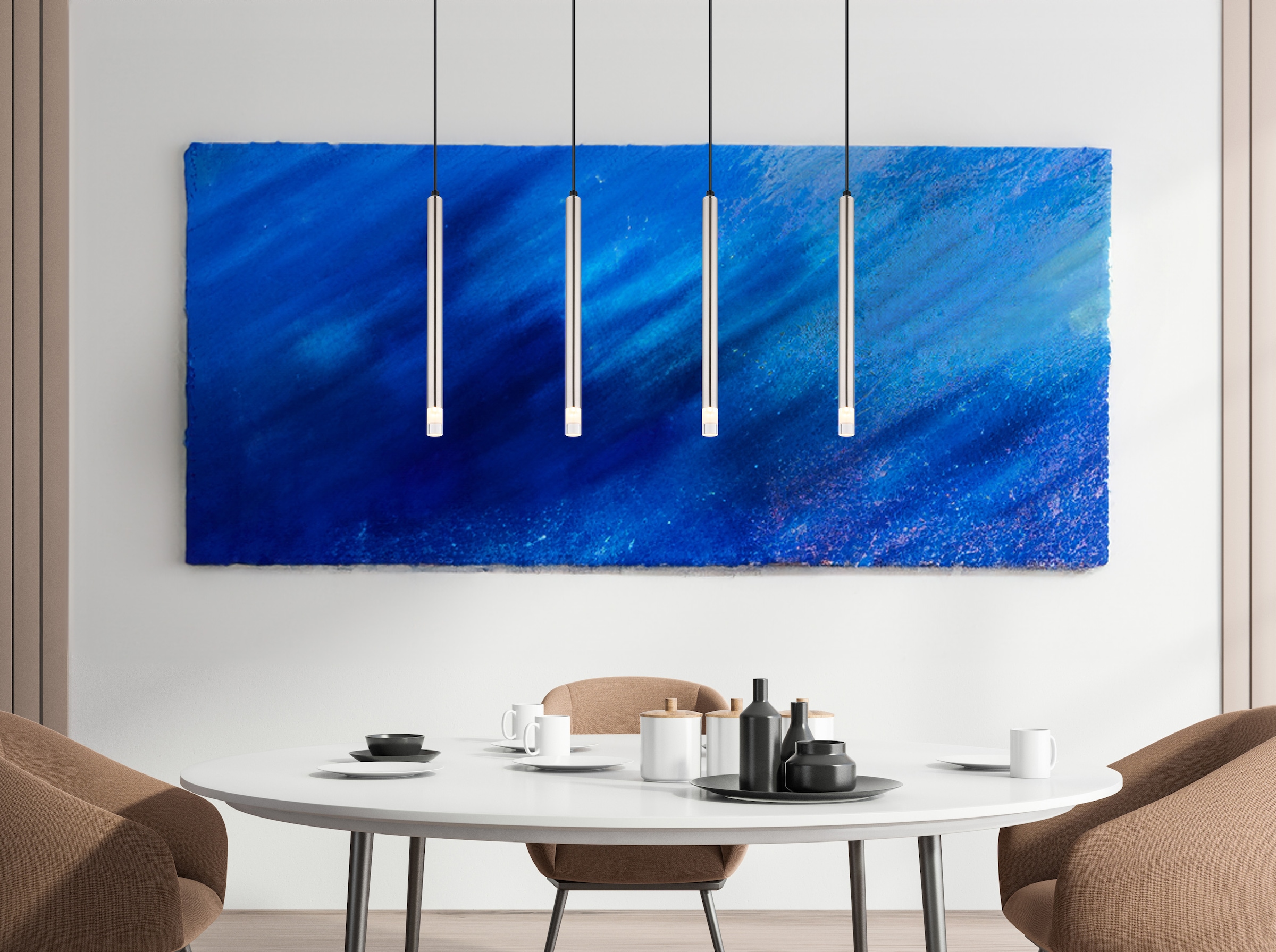 GLOBO LIGHTING Hängeleuchte »RYAN«, Leuchtmittel G9 | ohne Leuchtmittel, Hängelampe/Pendelleuchte/Esszimmer/Wohnzimmer/Esstisch
