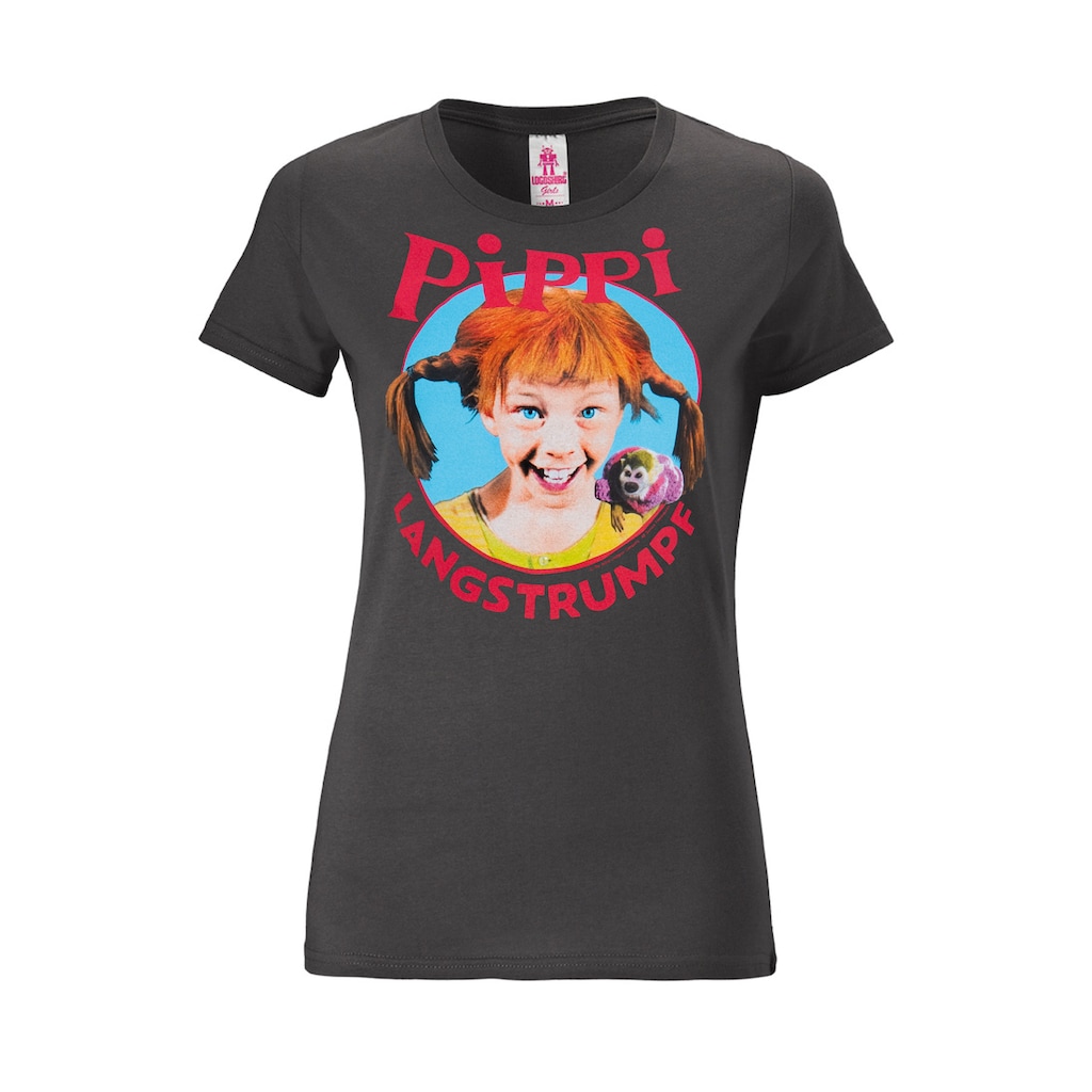 LOGOSHIRT T-Shirt »Pippi Langstrumpf«, mit lizenziertem Originaldesign