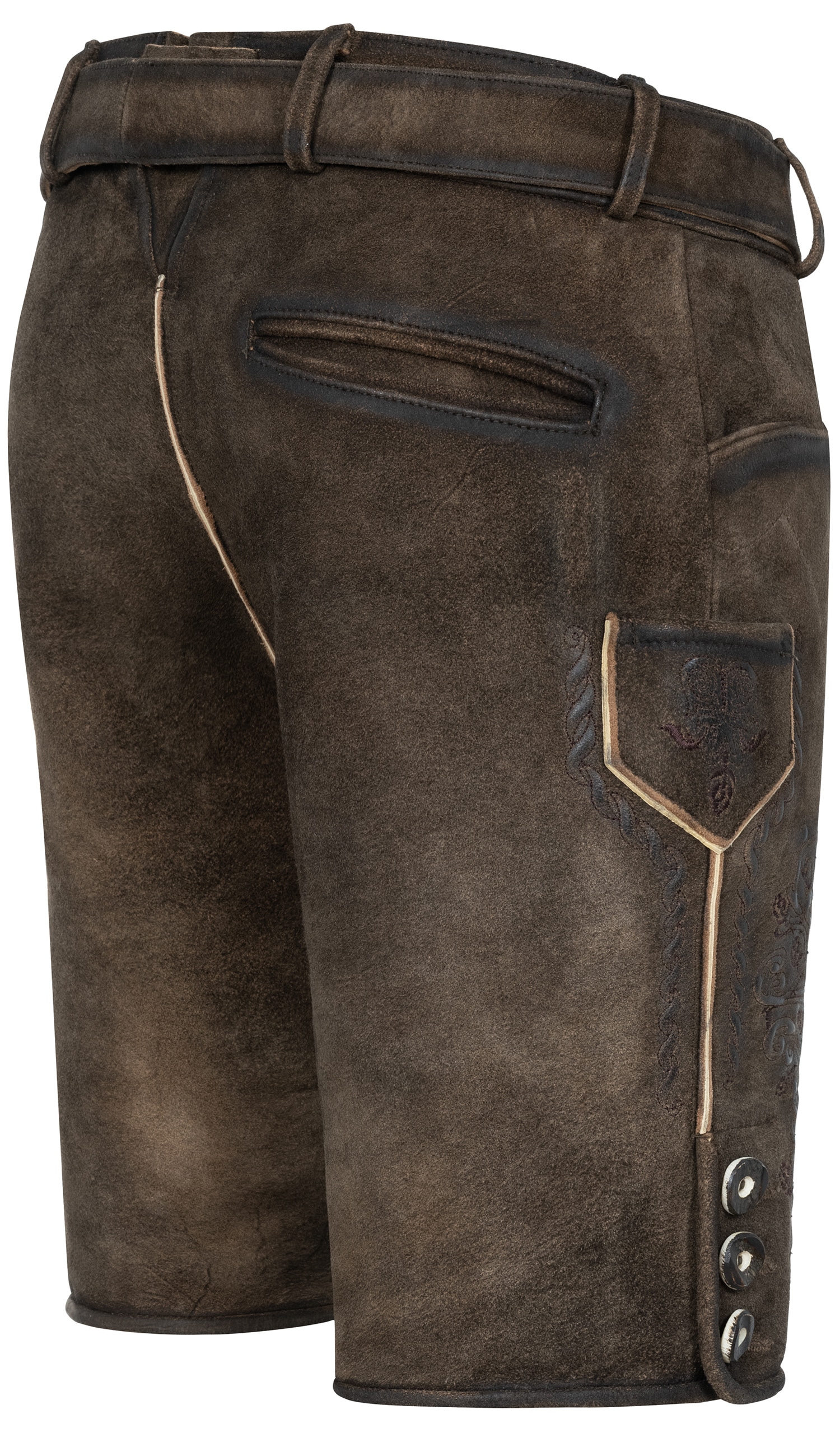 Nübler Trachtenlederhose »Lederhose kurz Lasse«