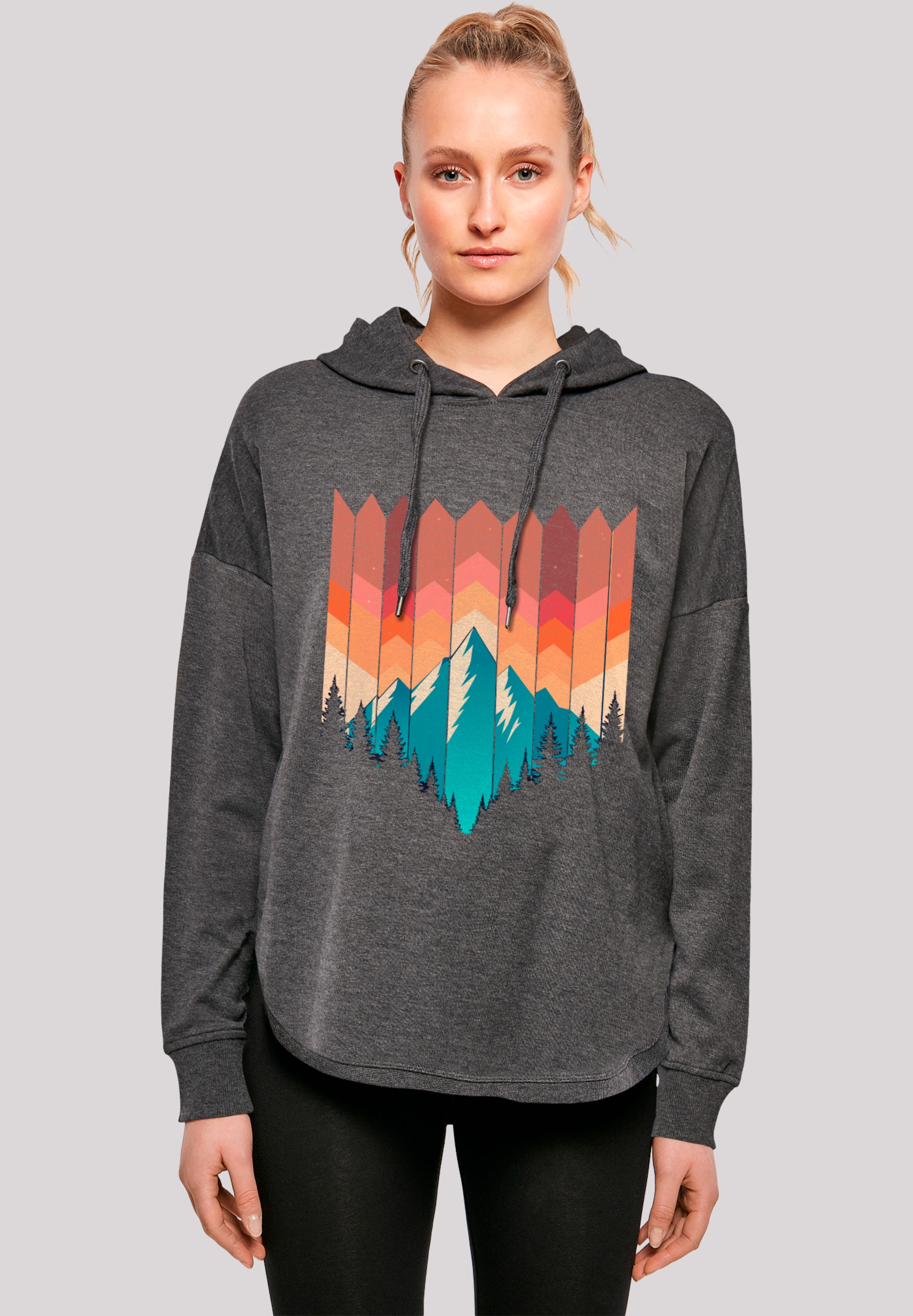 F4NT4STIC Kapuzenpullover "Berg Sonnenuntergang Geometrisch", Premium Quali günstig online kaufen