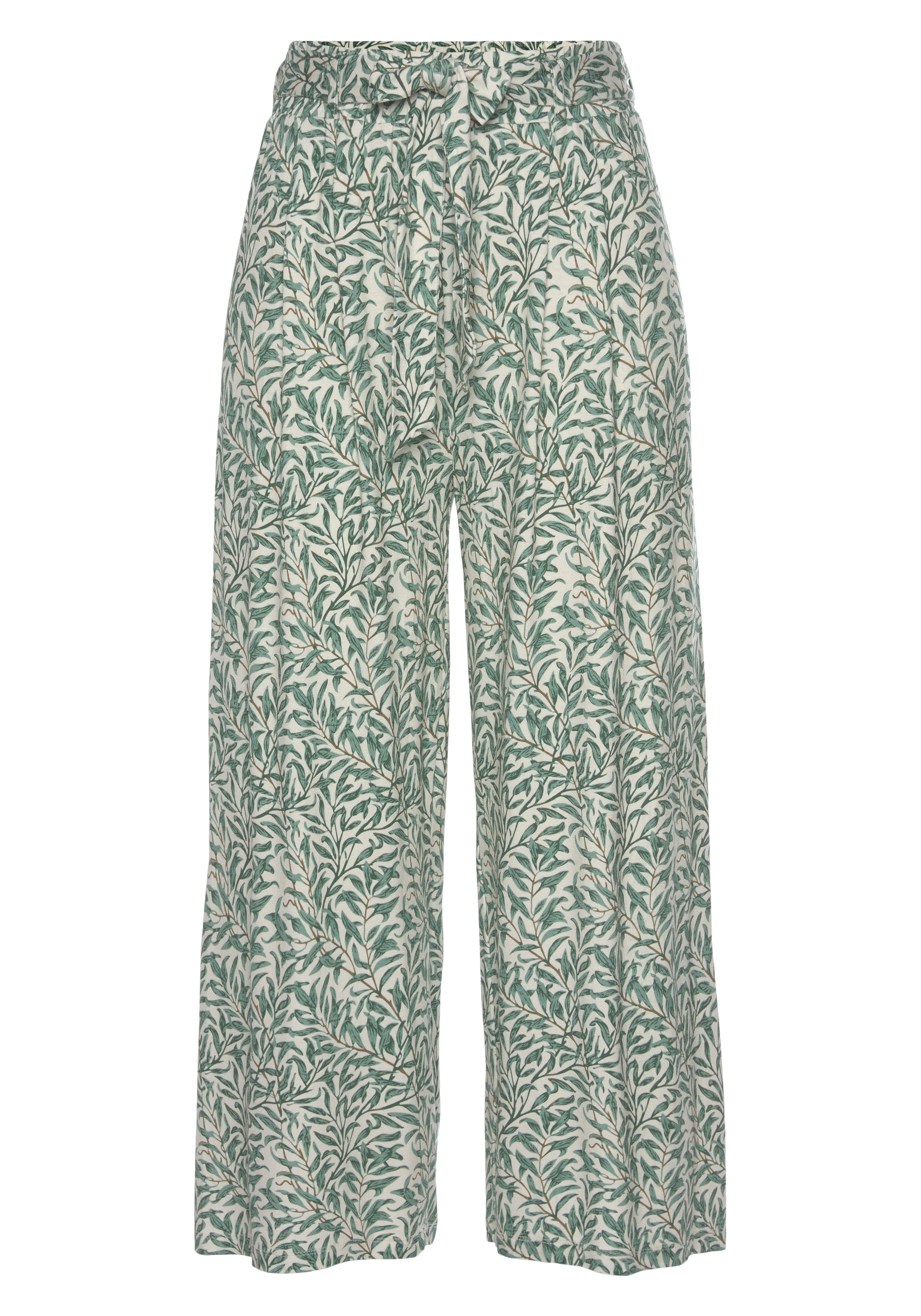 Beachtime Culotte, (mit Bindegürtel), mit Blätterdruck und Bindeband, lufti günstig online kaufen