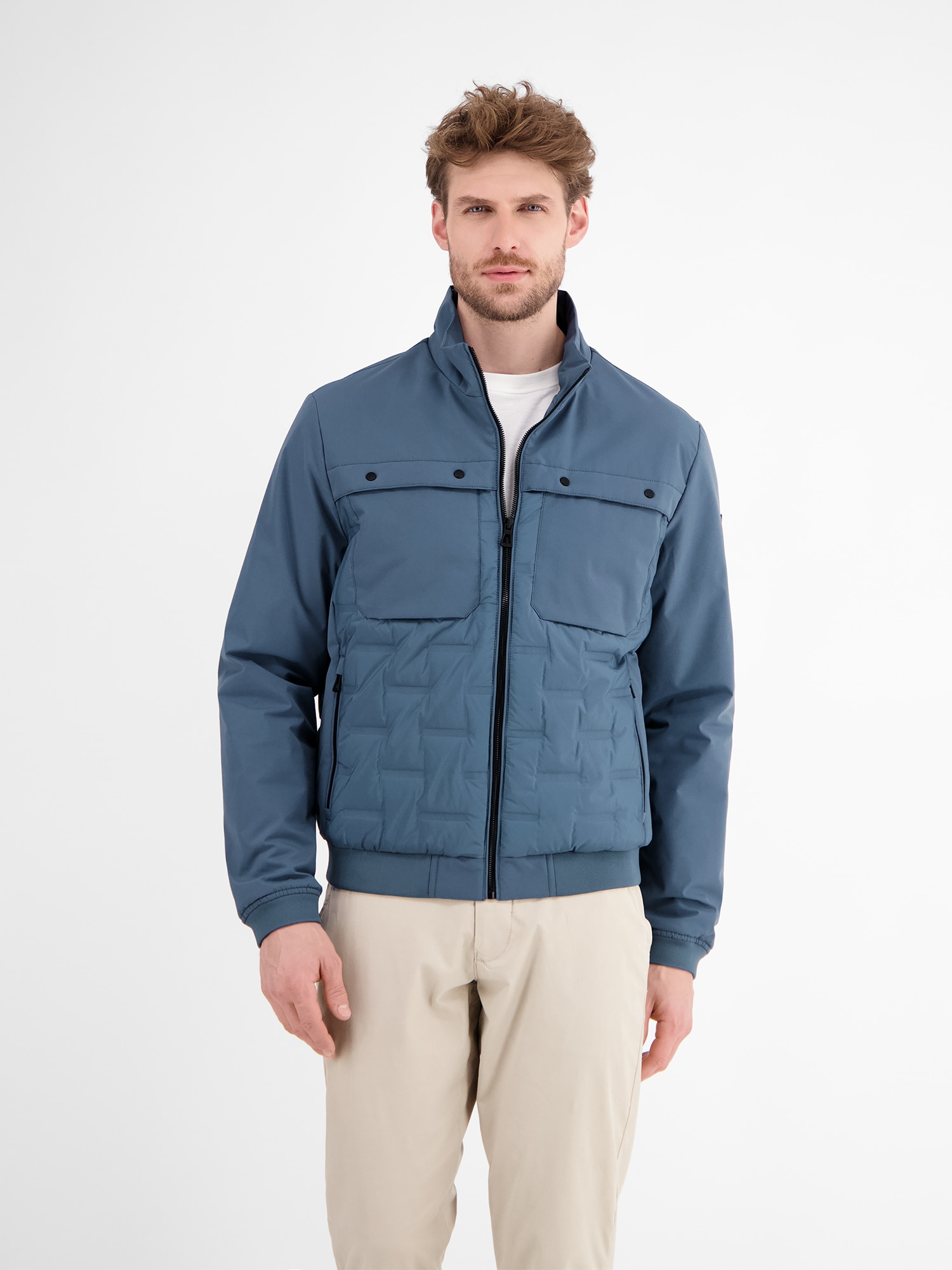 LERROS Steppjacke "LERROS Sportiver Blouson, gesteppt" ohne Kapuze günstig online kaufen