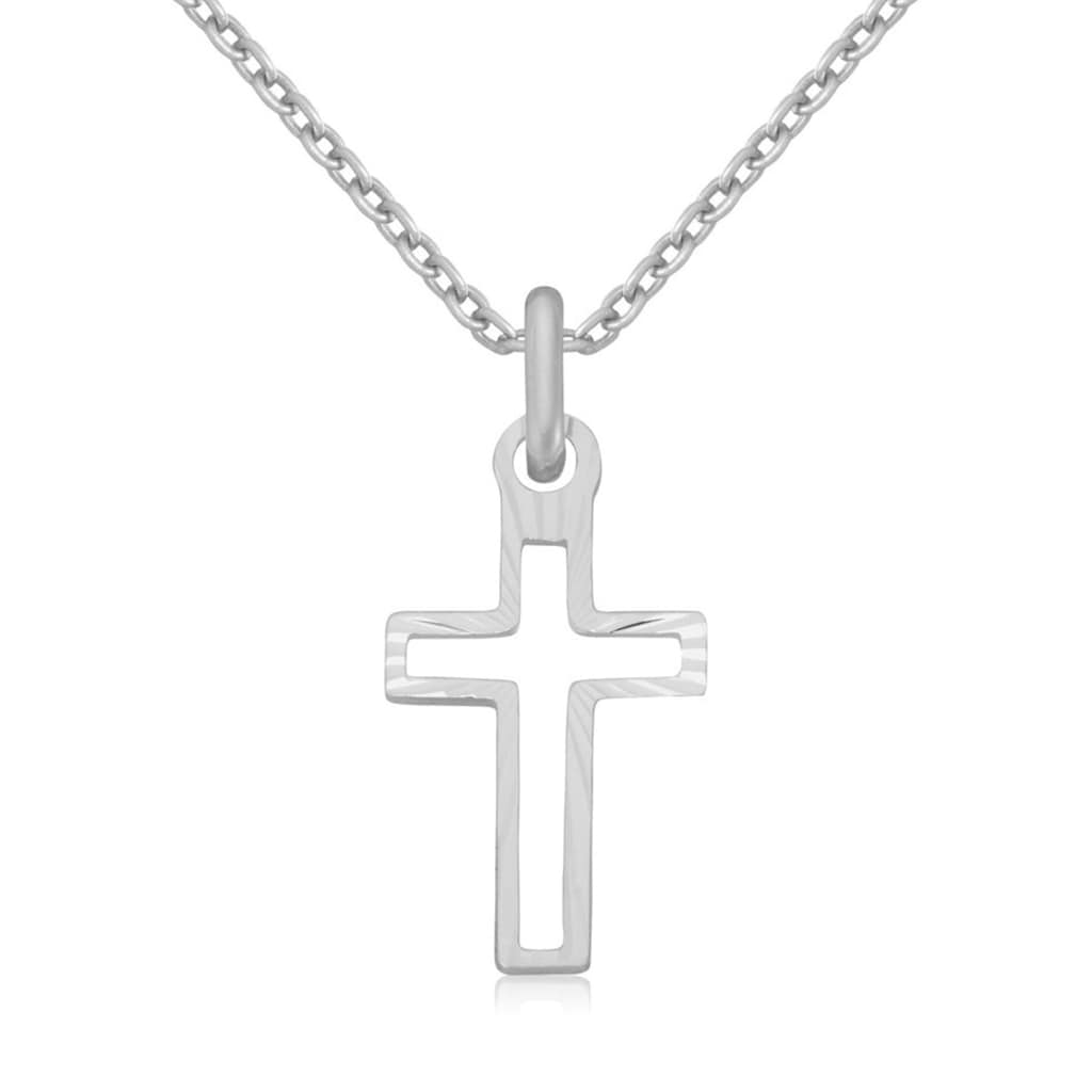 Firetti Kette mit Anhänger »Schmuck Geschenk Silber 925 Halsschmuck Halskette Ankerkette Kreuz«