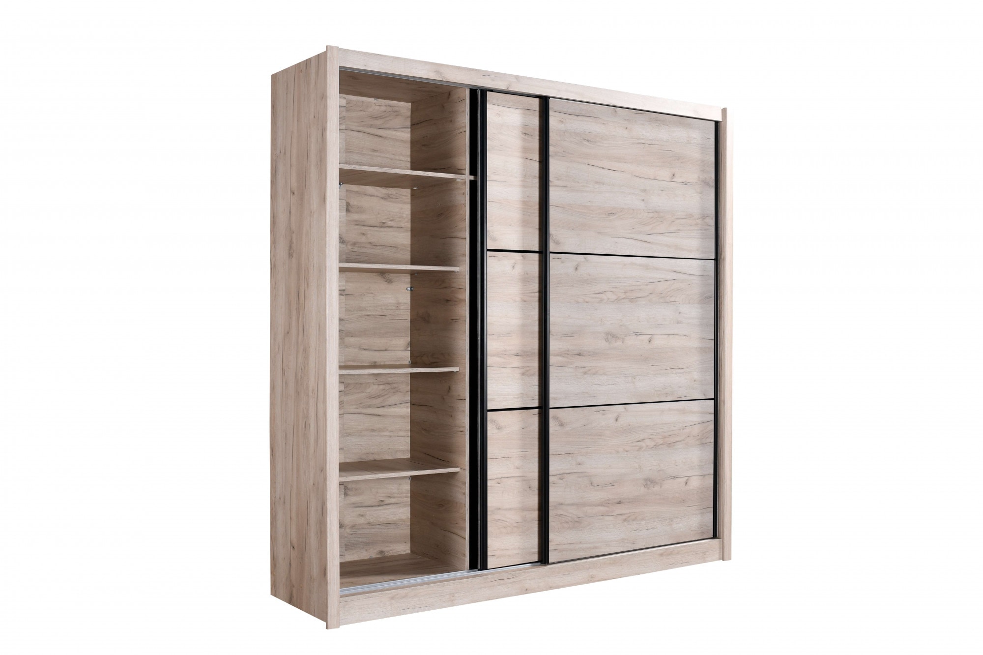 INOSIGN Schwebetürenschrank »Navara Kleiderschrank Wäscheschrank«, in 3 Breiten, mit kompletter Innenausstattung, FSC®-zertifiziert