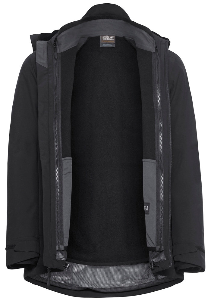 Jack Wolfskin 3-in-1-Funktionsjacke »MOONRISE 3IN1 JKT W«, mit Kapuze