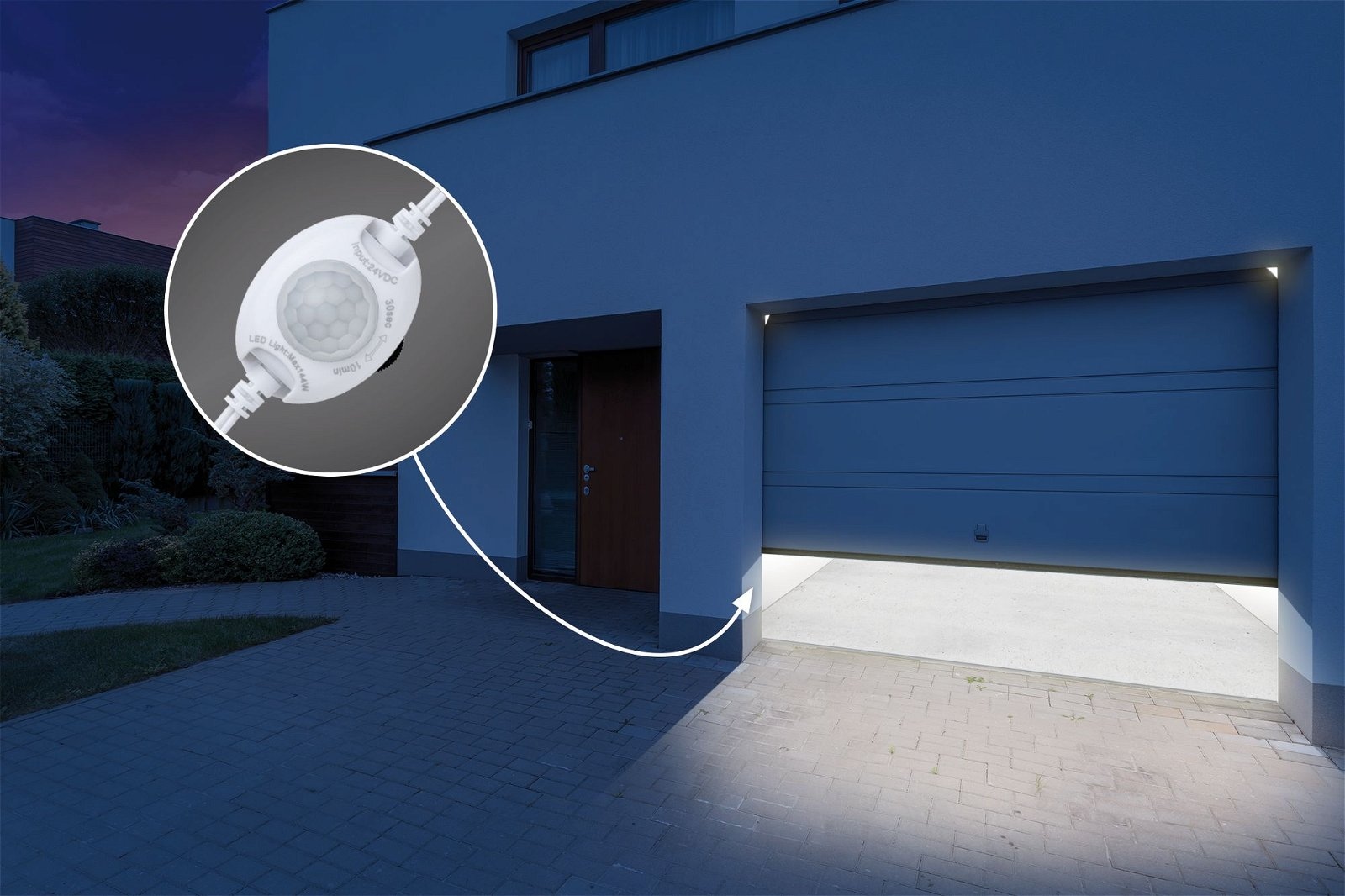 Paulmann LED-Streifen »MaxLED Night PIR Sensor 24V DC max 144W Weiß Kunststoff«, Zubehör