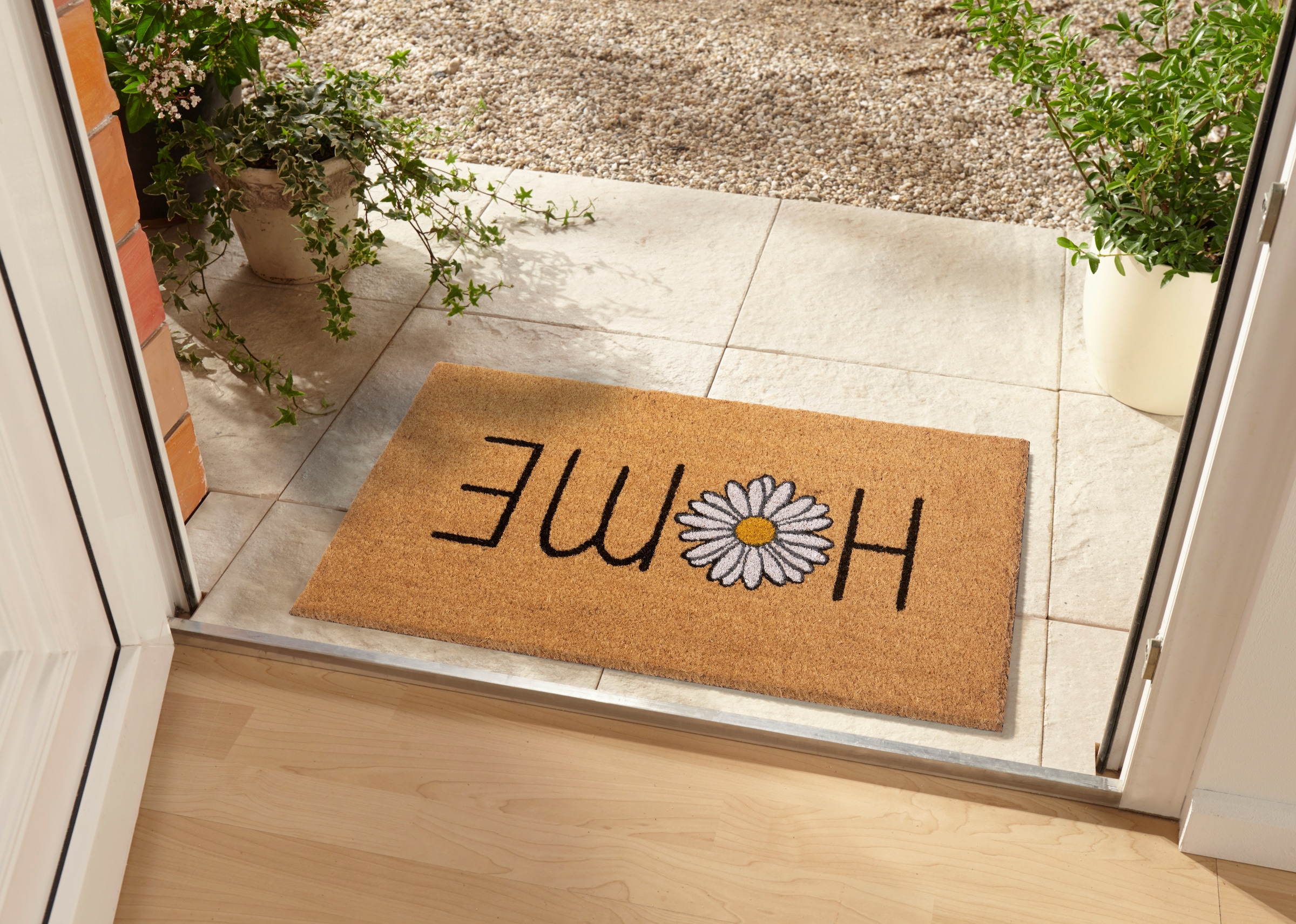 HANSE Home Fußmatte »Home, Türmatte«, rechteckig, 15 mm Höhe, Kokos, Schmutzfangmatte, Outdoor, Rutschfest, Innen, Kokosmatte, Flur