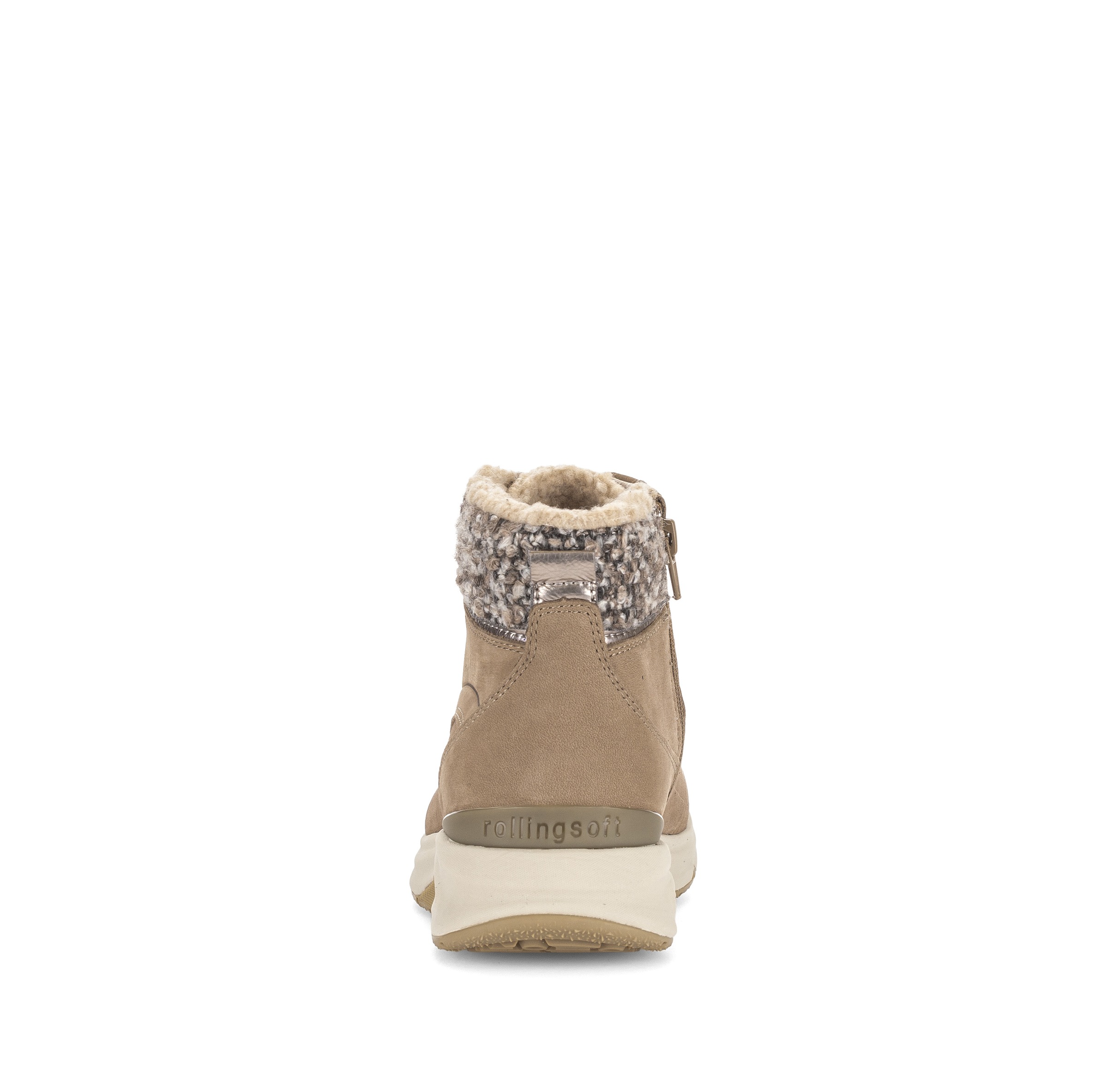 rollingsoft Schnürboots  Keilabsatz, High-Top-Sneaker mit warmem Kragen