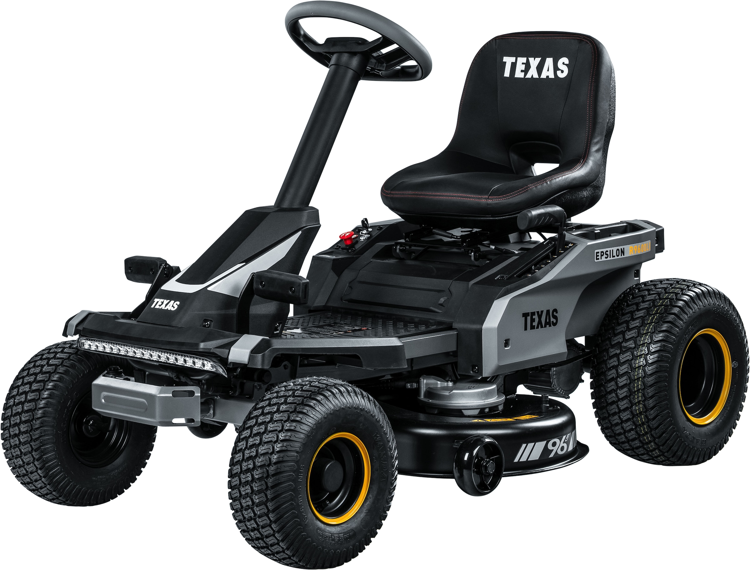 Texas Akku-Rasentraktor »Epsilon R9600Li« 72 V Akku, 7 Schnitthöhen