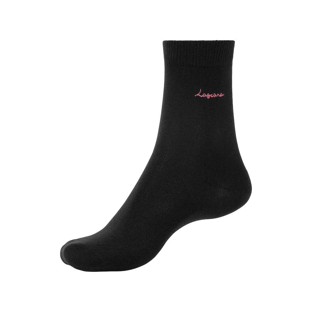 LASCANA Basicsocken, (Box, 7 Paar)