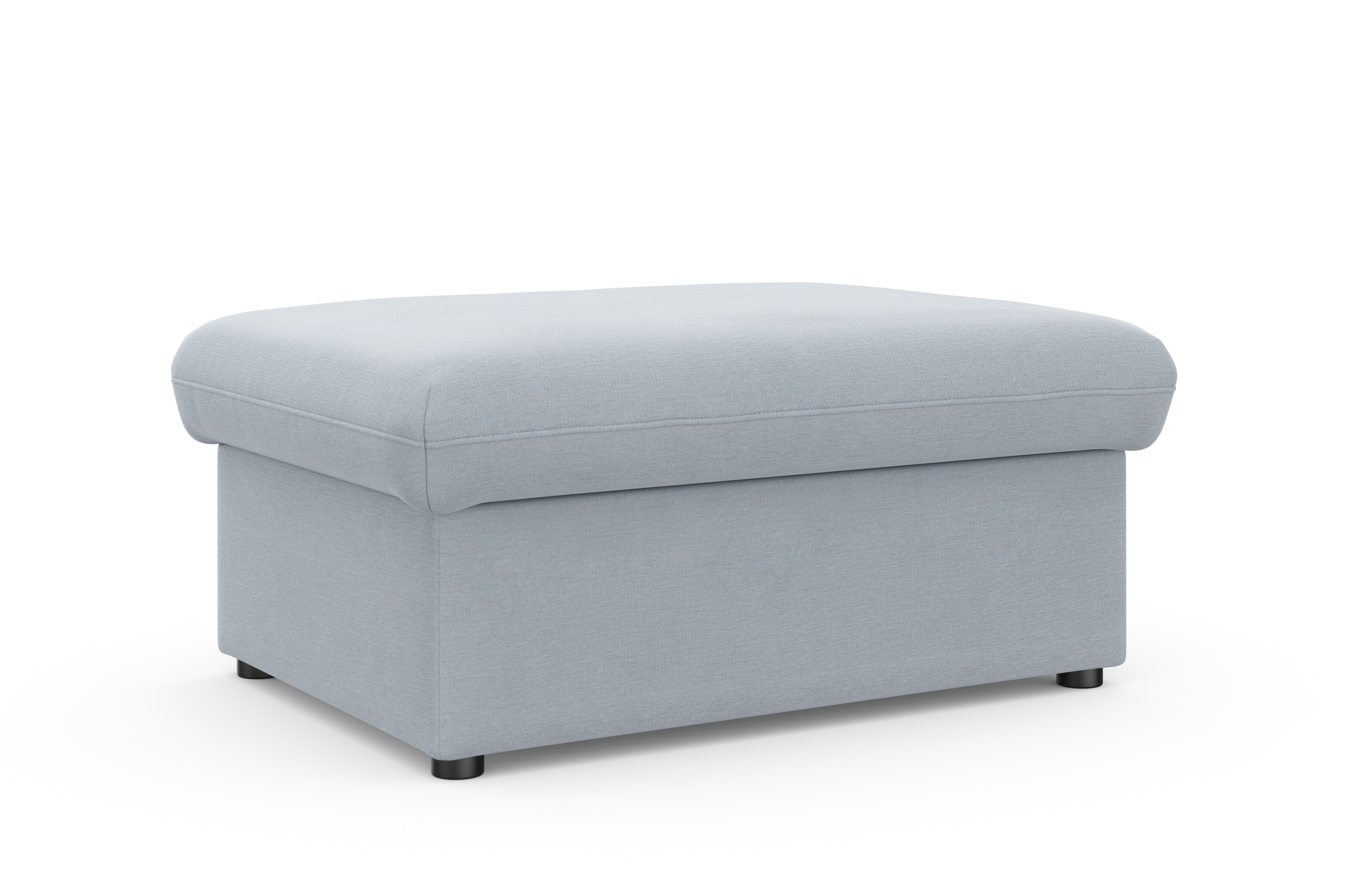 DOMO collection Hocker »Topper«, mit Wellenunterfederung, auf Kunststoffgleitern