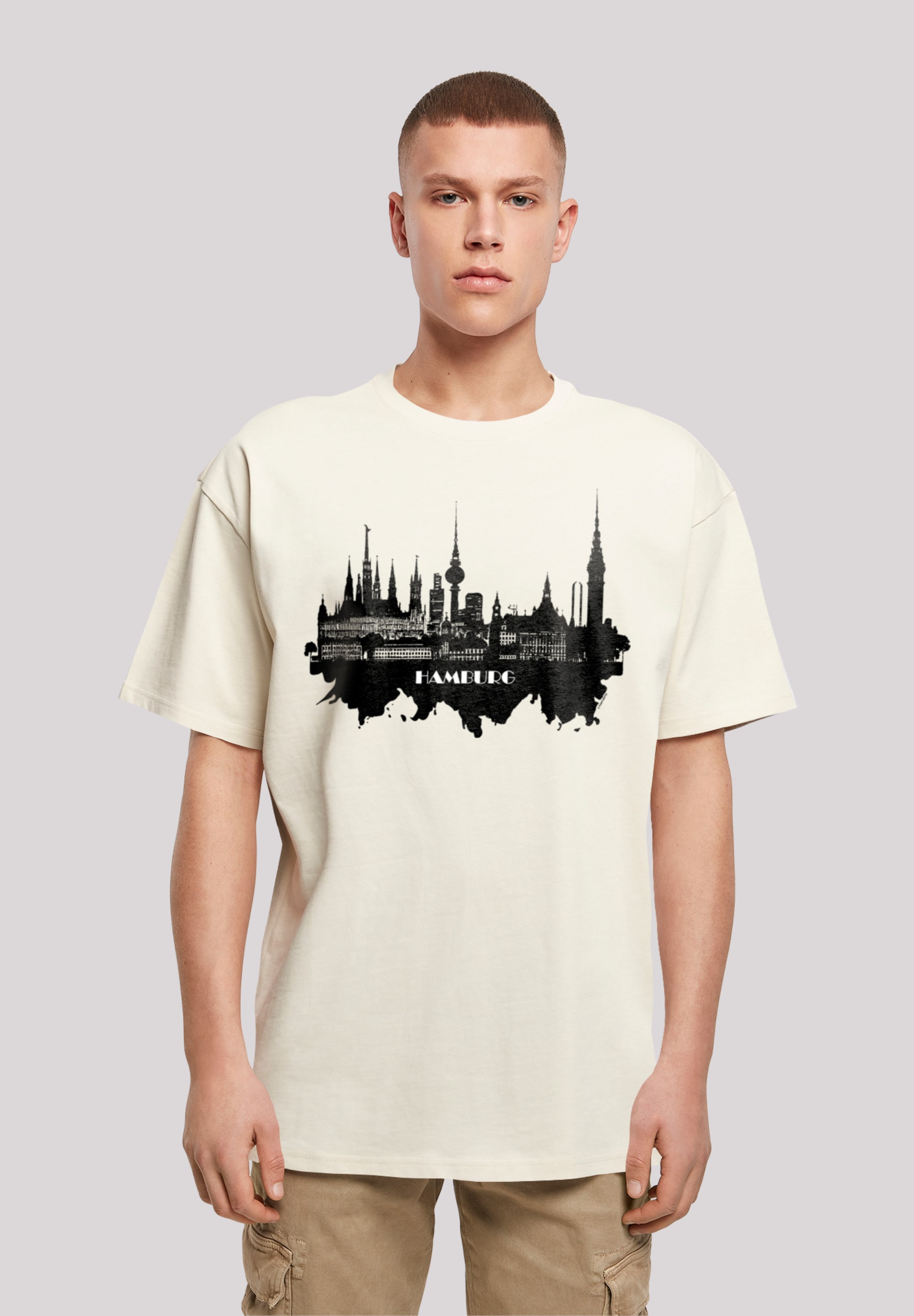 F4NT4STIC T-Shirt "Cities Collection - Hamburg skyline", Print günstig online kaufen