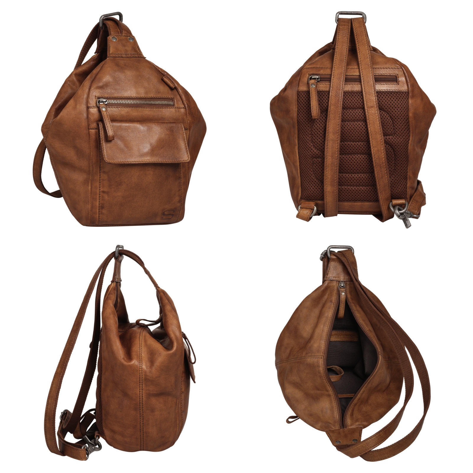 Spikes & Sparrow Cityrucksack, echt Leder