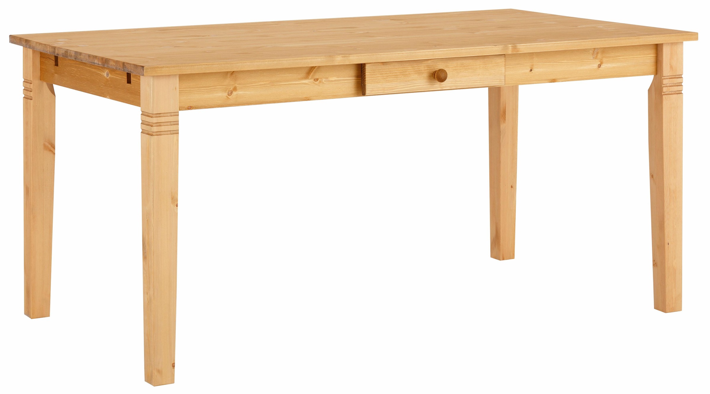 OTTO home Esstisch "Danuta" wahlweise mit Schublade, aus massiver Kiefer, F günstig online kaufen