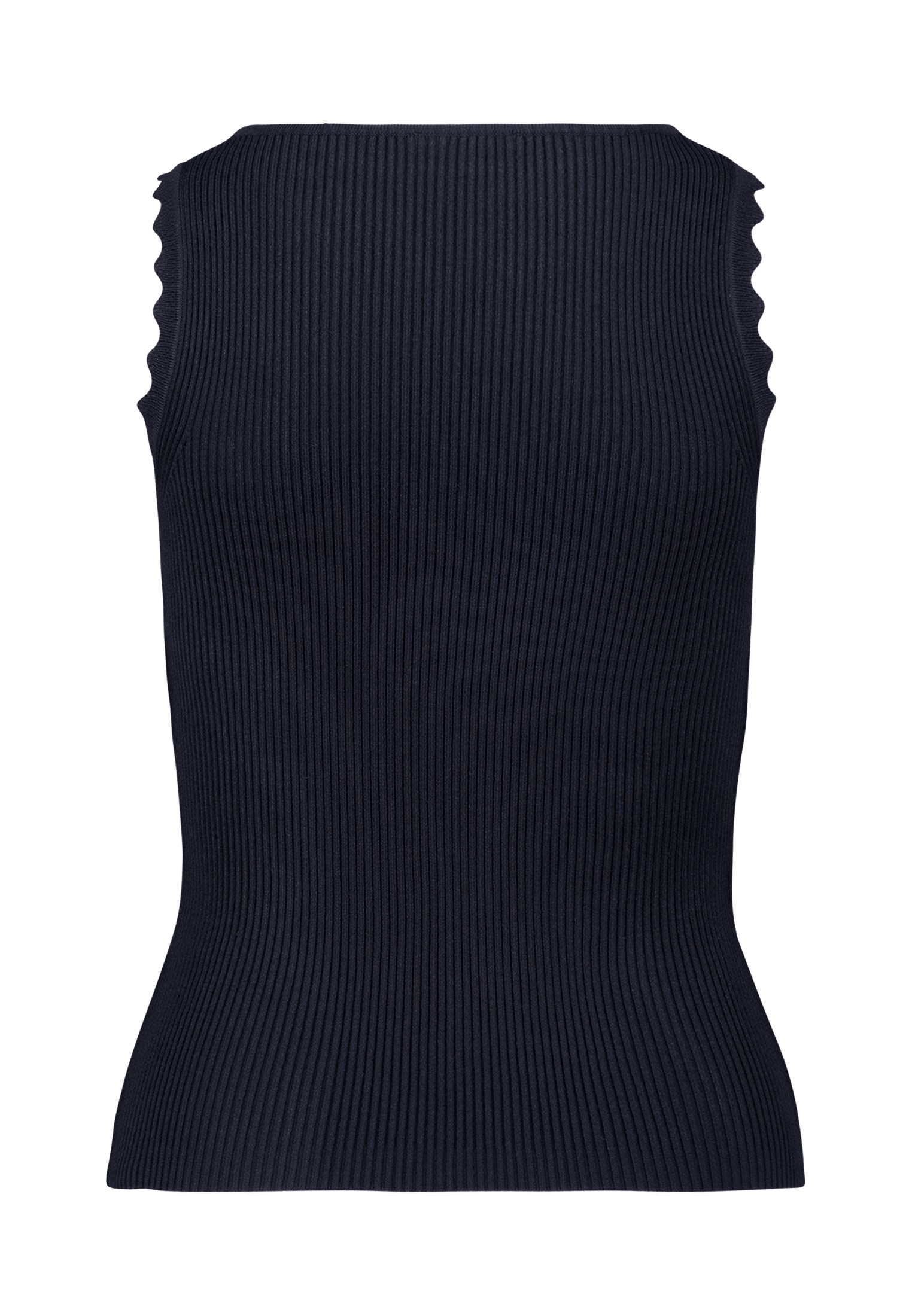 Zero Strickpullover »zero Stricktop mit Wellenkanten«, (1 tlg.), weiteres Detail