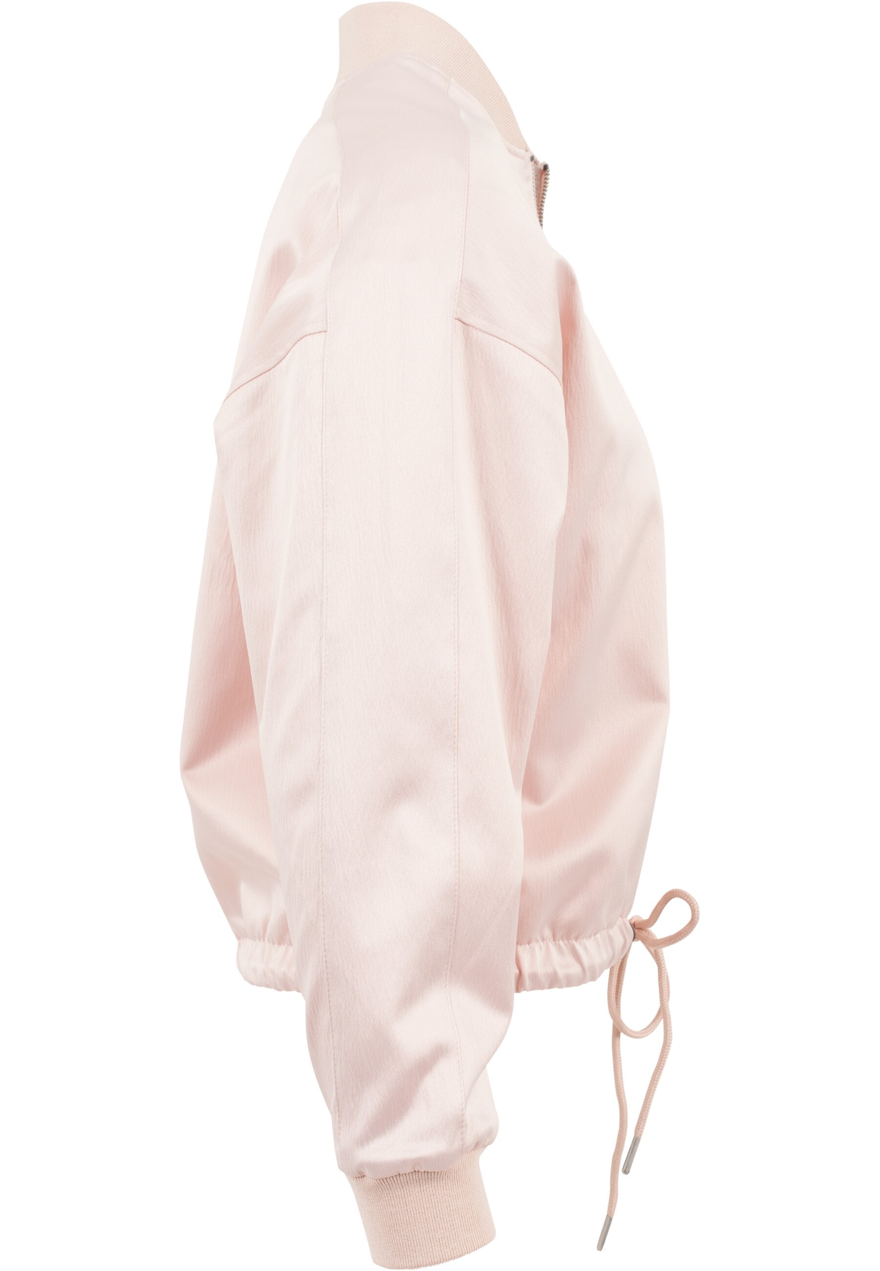 URBAN CLASSICS Allwetterjacke »Urban Classics Damen Ladies Satin Kimono Blouson«, (1 St.), ohne Kapuze